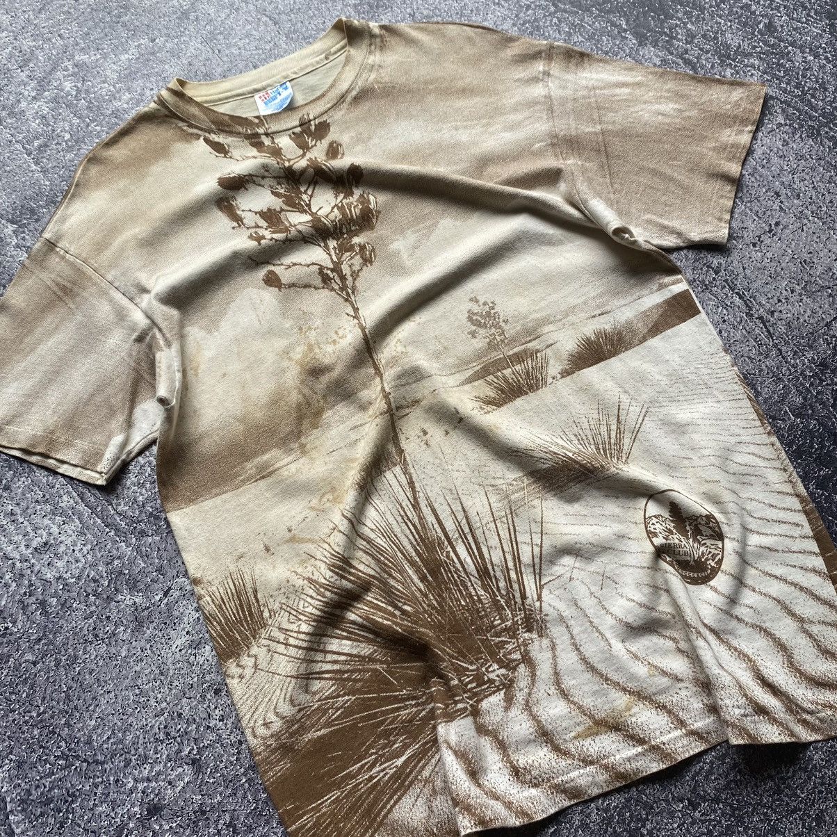 Hanes Rare Design✨ 1992 SIERRA CLUB All Over Print Vintage Tshirt Size US L / EU 52-54 / 3 - 3 Thumbnail