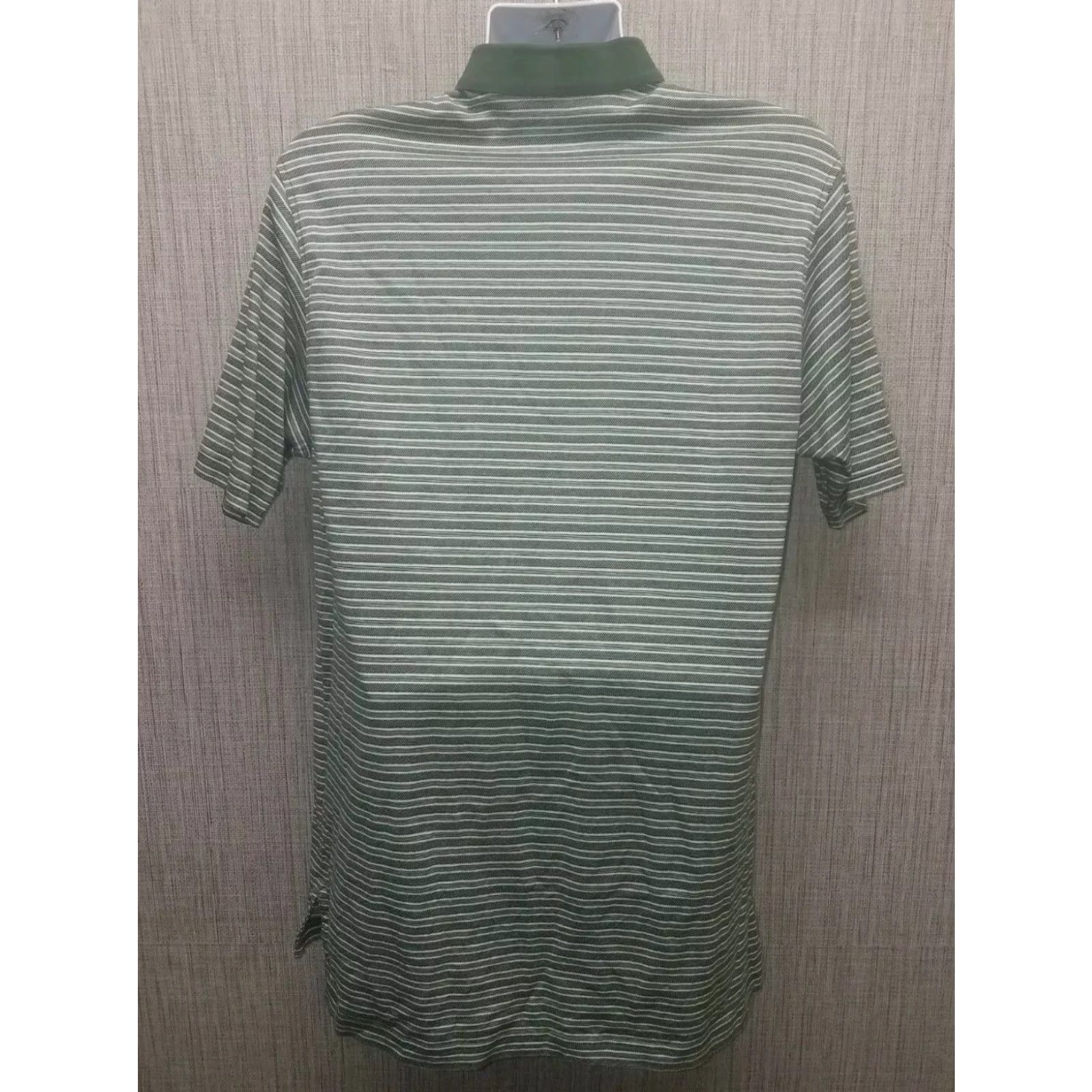 Peter Millar Peter Millar Polo Mens L Golf 100% Cotton Green Striped Polo Mens L Green Striped Golf Polo Peter Millar Mens L Size US L / EU 52-54 / 3 - 4 Thumbnail