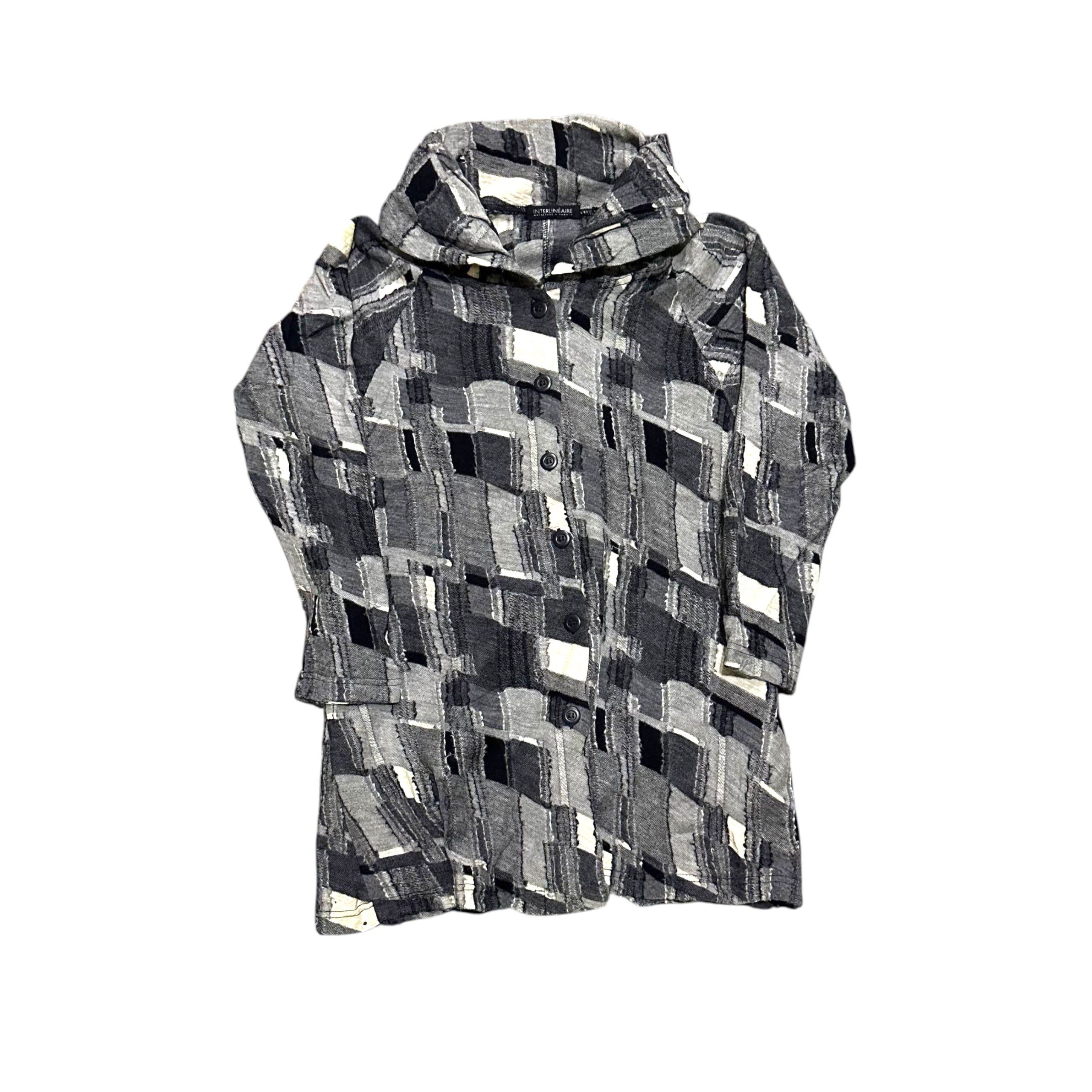Japanese Brand Archive INTERLINEAIRE Cult Avant Garde Patchwork Sweater Size US M / EU 48-50 / 2 - 1 Thumbnail