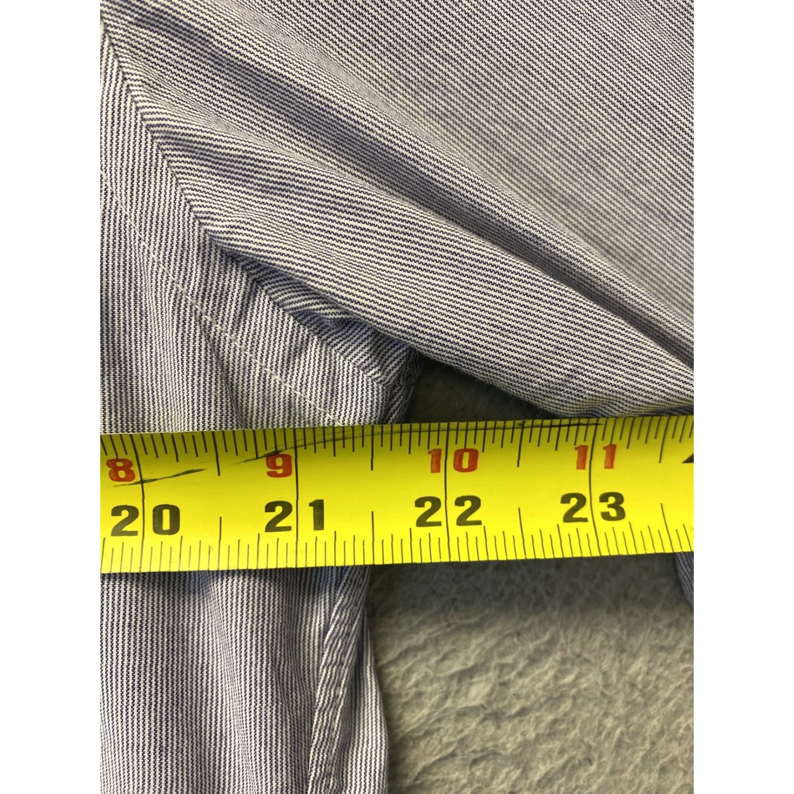 J.Crew J.Crew Ludlow Dress Shirt Men Large Blue Striped Long Sleeve Cotton Mens Size 42R - 5 Thumbnail