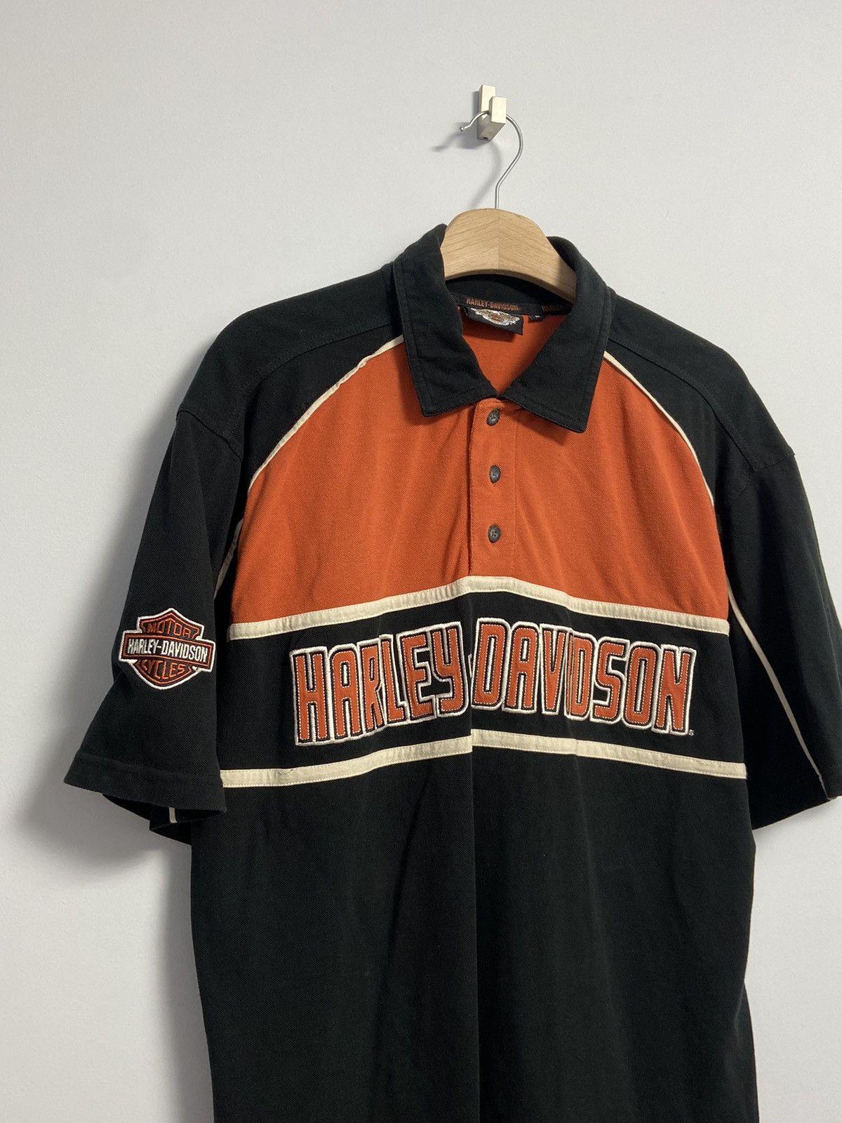 Vintage Vintage Harley Davidson T Shirt Polo Size US M / EU 48-50 / 2 - 2 Thumbnail