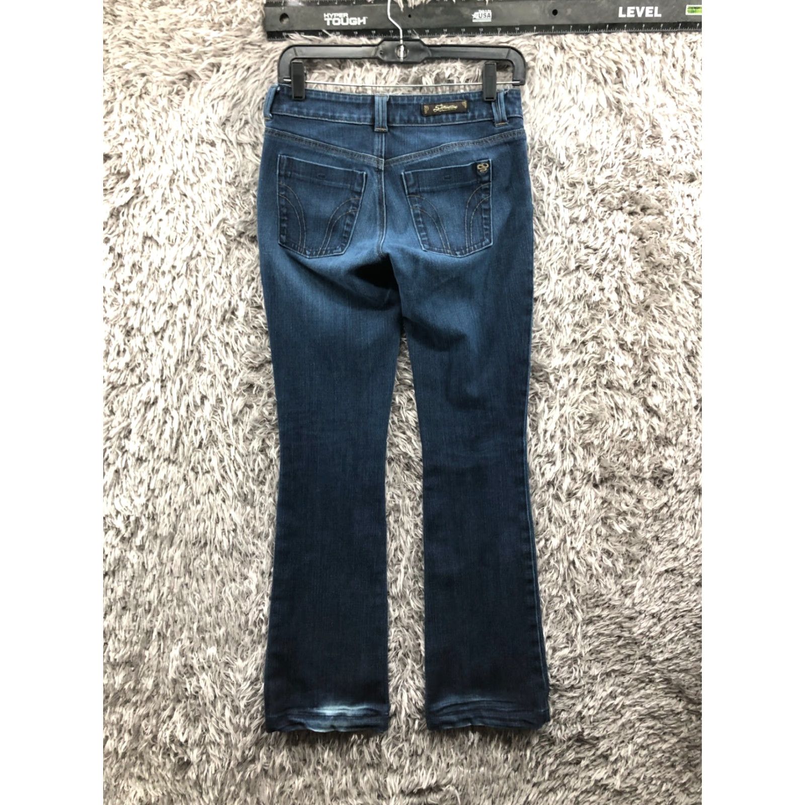 Denime Serfontaine Jeans Bootcut Size 25 Medium Wash Blue Denim Womens Size 42" / US 20 - 5 Thumbnail