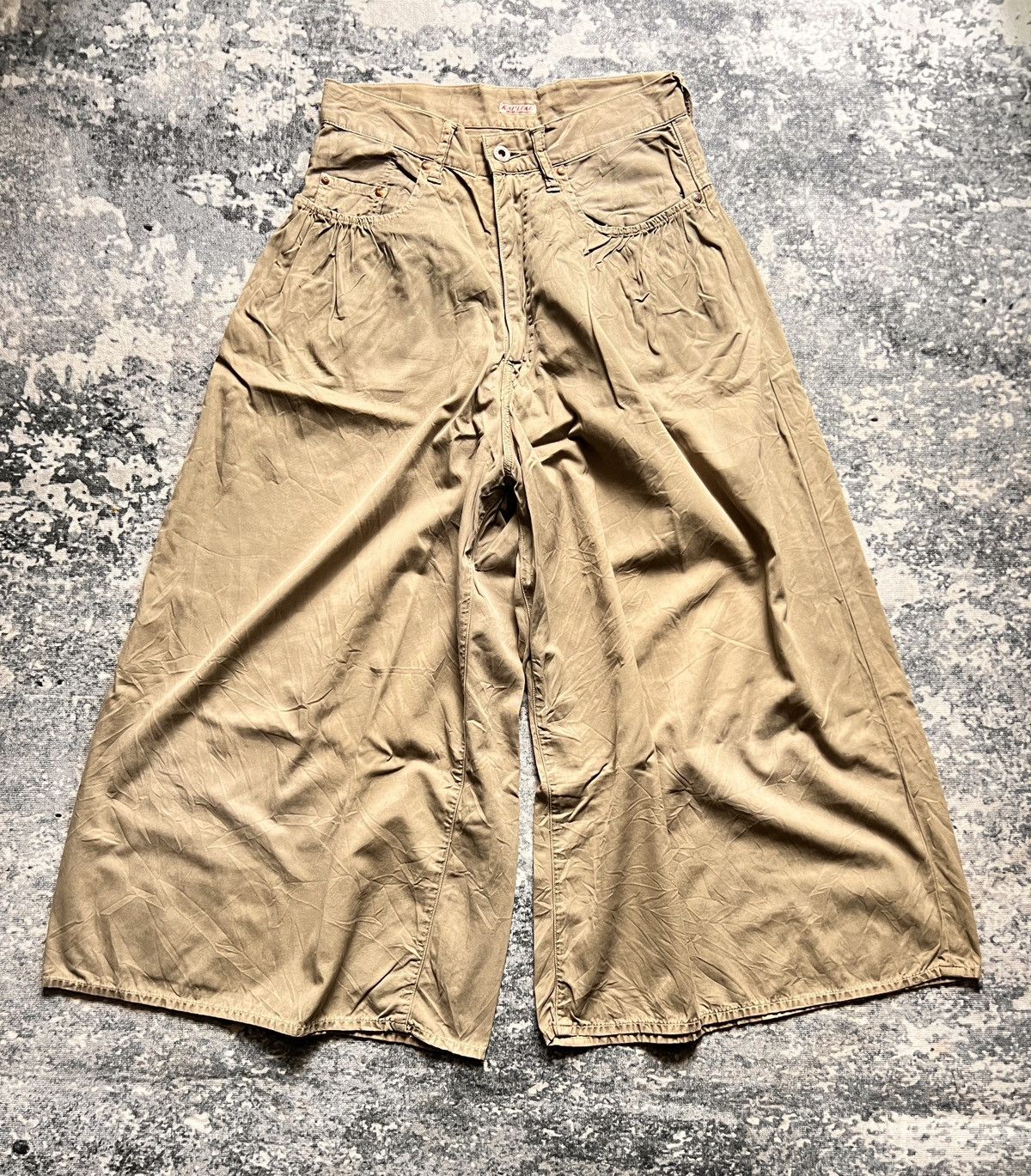 Kapital Kapital Wide Fit Baggy Cotton Pants Size US 29 - 2 Thumbnail