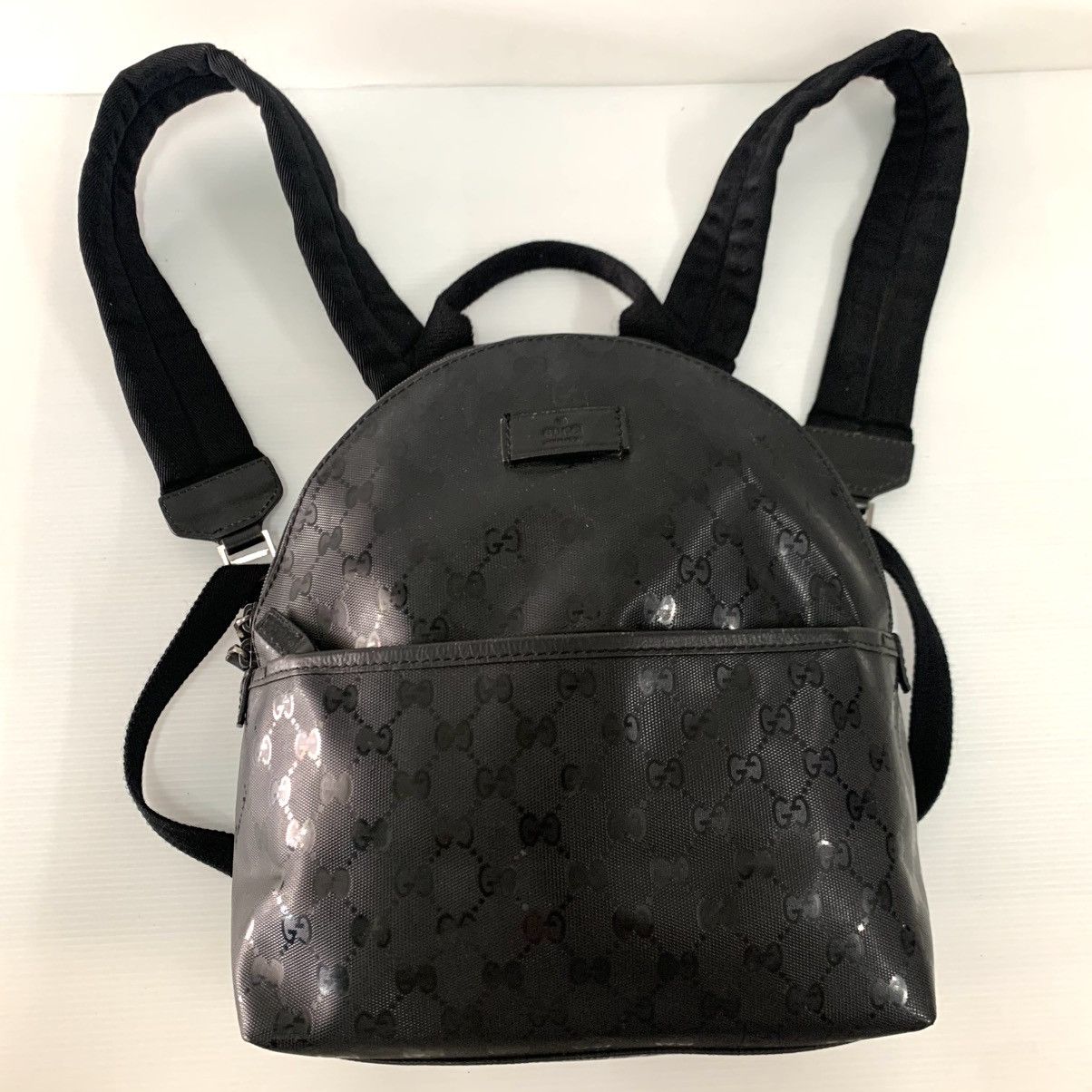 Gucci Gucci Black Monogram Backpack Size ONE SIZE - 14 Thumbnail