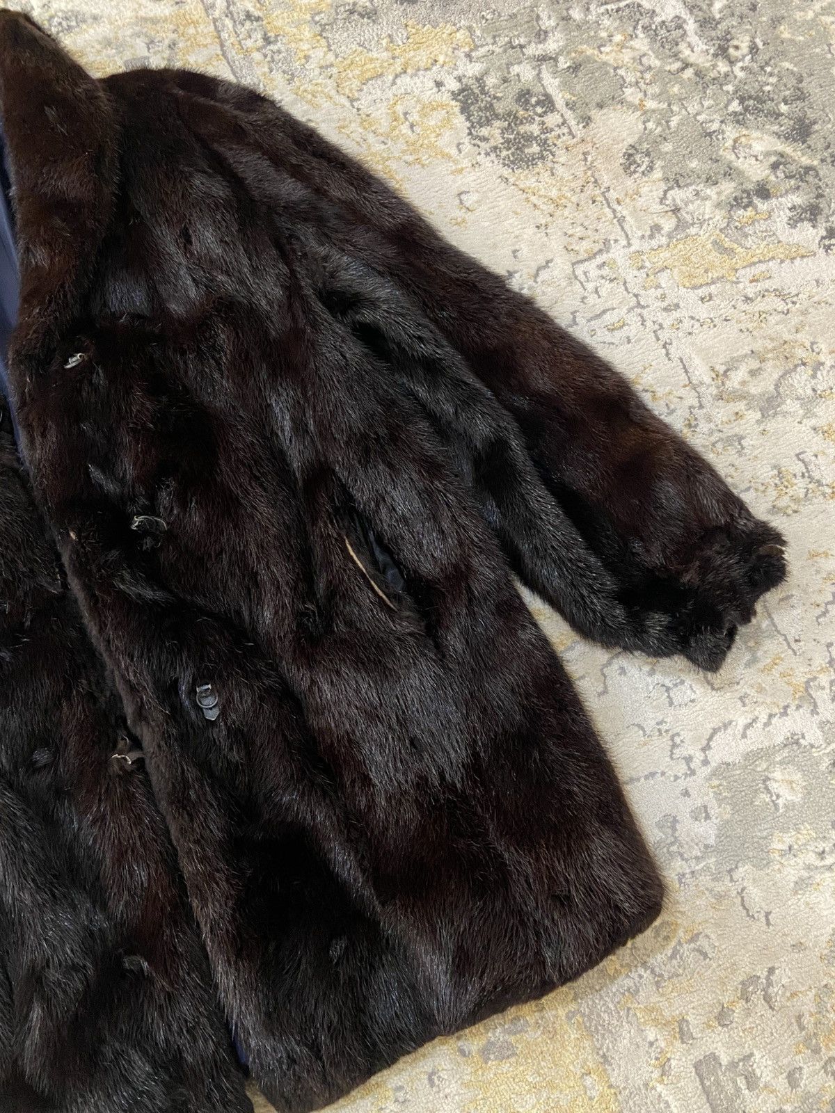 Sagafurs VINTAGE SAGAFOX FUR BLACK MINK SAGA COAT Size L / US 10 / IT 46 - 4 Thumbnail
