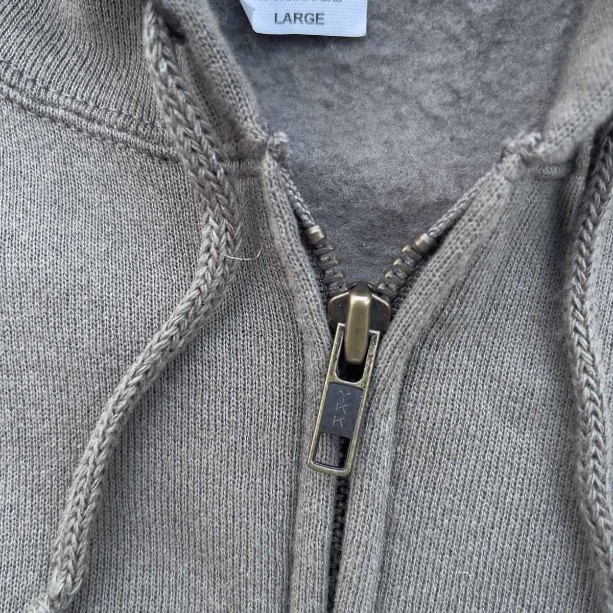 Vintage Vintage PROSPIRIT Blank Olive Full Zip Hoodie Size US L / EU 52-54 / 3 - 3 Thumbnail