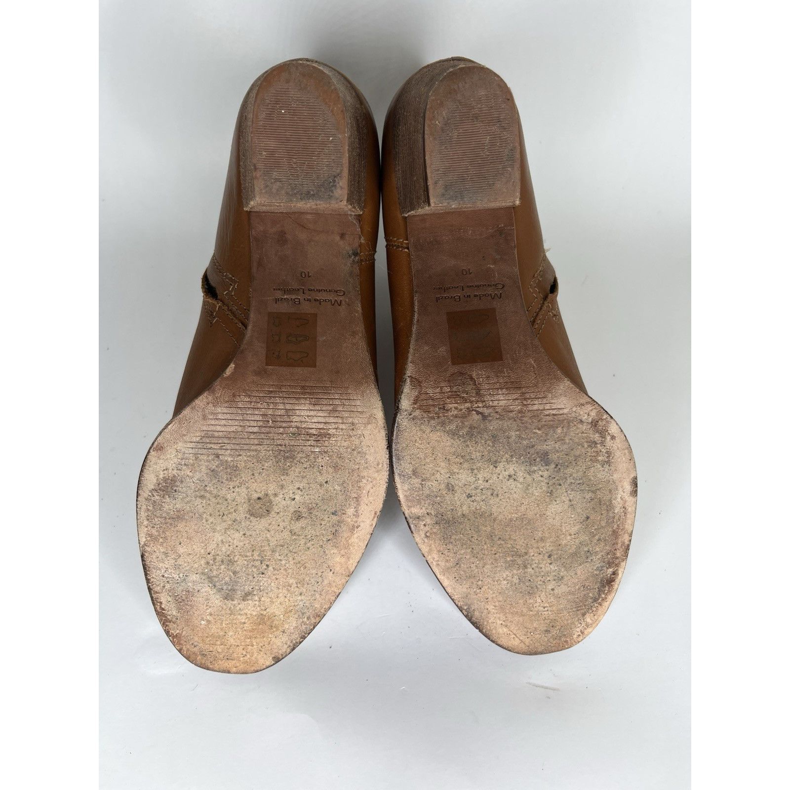 Madewell Madewell Brown Leather Side Zip Ankle Heel Booties Boots Wom Size US 10 / IT 40 - 9 Thumbnail