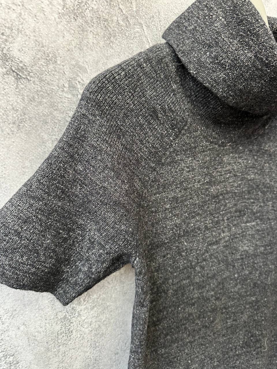 Other TOAST Wool/Linen Turtleneck Dress Dark Charcoal Short Sleeve Size M / US 6-8 / IT 42-44 - 4 Thumbnail