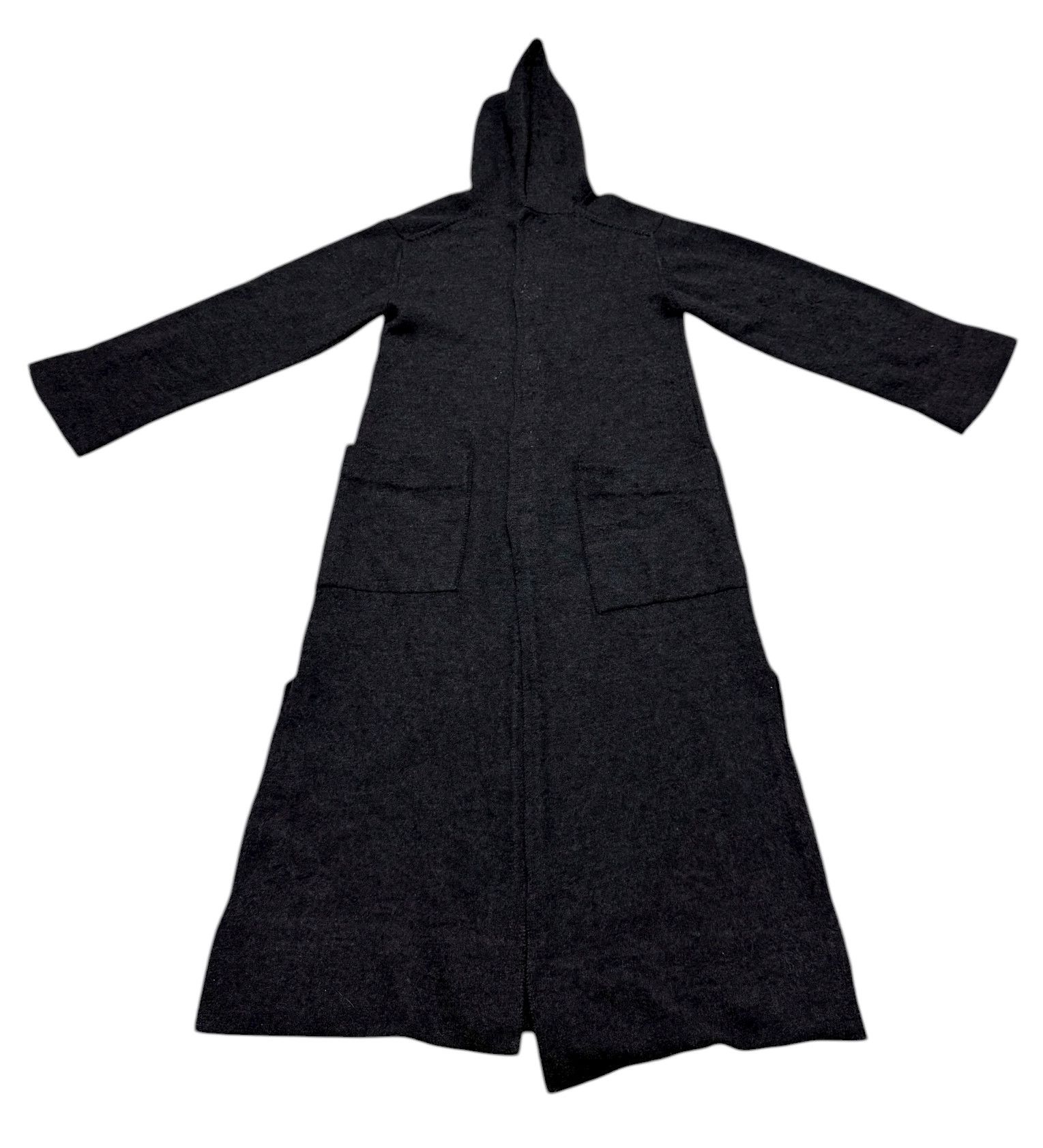 Yohji Yamamoto Yohji Yamamoto Noir Wool Hoodie Long Jacket Size US S / EU 44-46 / 1 - 7 Thumbnail