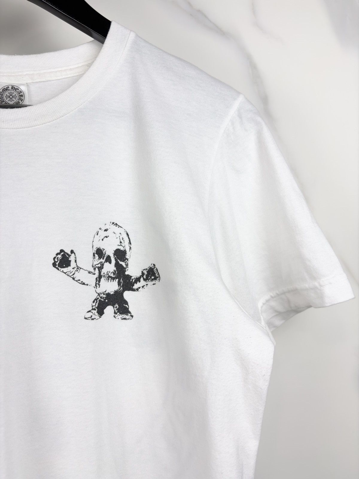 Chrome Hearts Chrome Hearts Vintage Foti Skull Skeleton Tshirt White Size US S / EU 44-46 / 1 - 5 Thumbnail