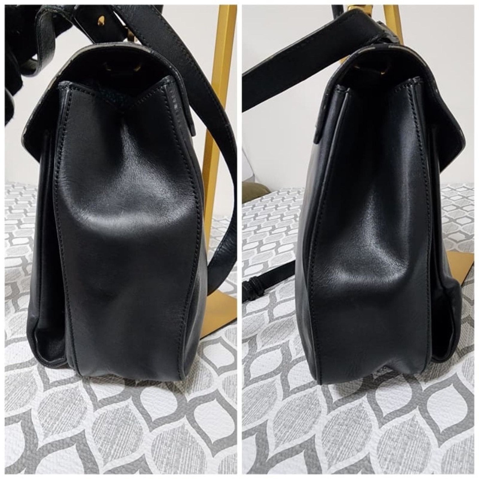 Yves Saint Laurent Saint Laurent Vintage Leather Envelope Dandy Flap Top Handle Size ONE SIZE - 7 Thumbnail