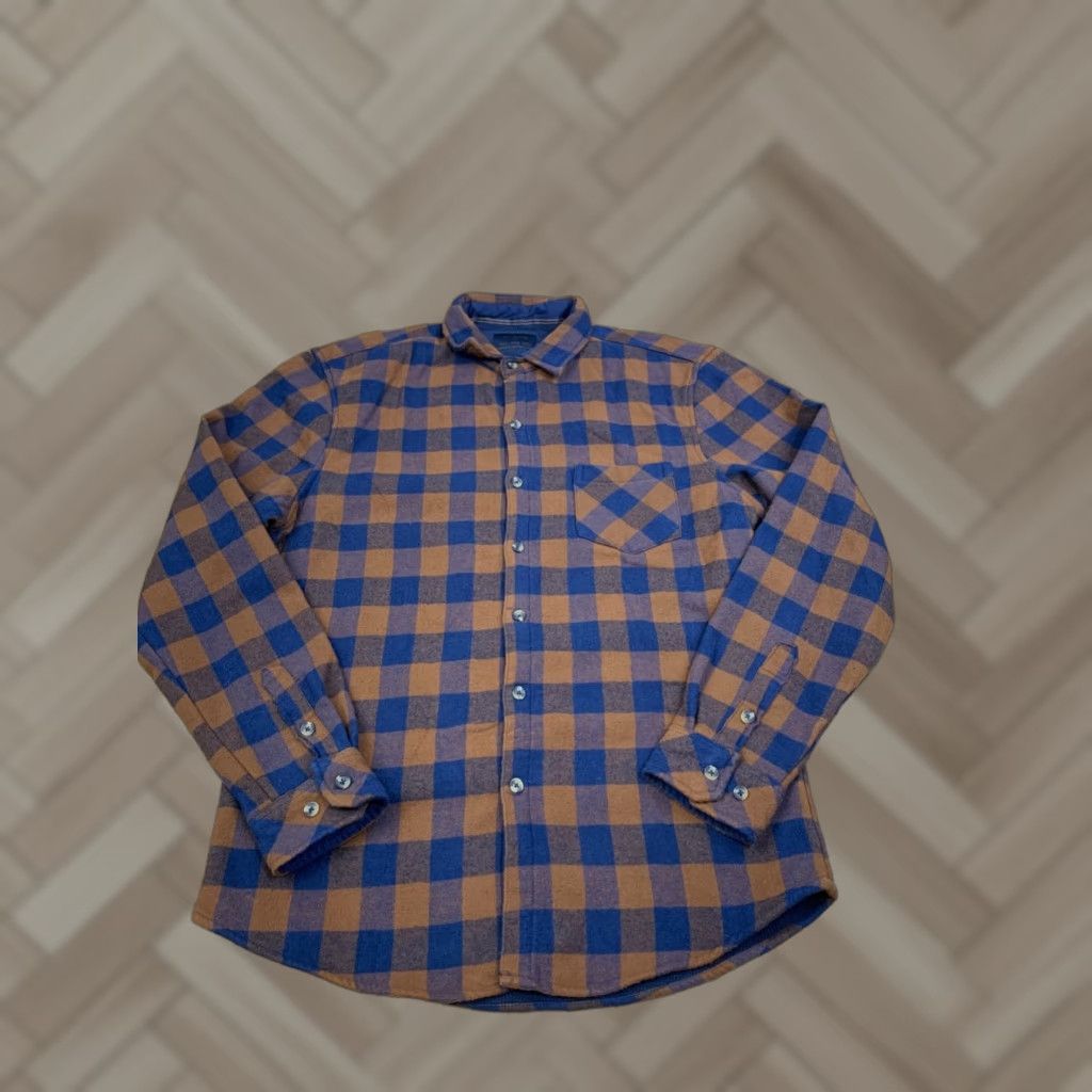 Nomad Nomad Button-Up Shirt Mens M Plaid Lined Flannel Outdoor Casual 12048 Blue Cotton Winter Fall Spring Regular Size US M / EU 48-50 / 2 - 1 Thumbnail