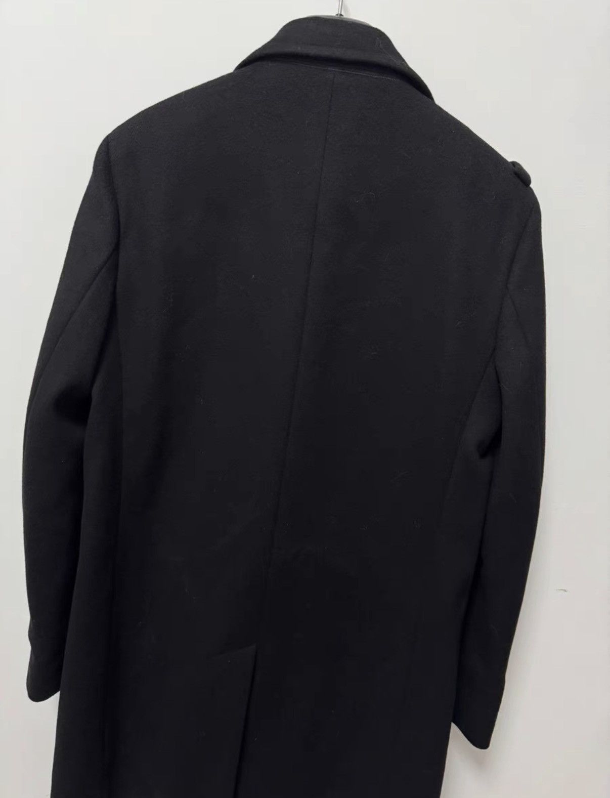 Saint Laurent Paris SLP) 17FW Double-Breasted Anchor Peak Lapel Navy Peacoat Size US M / EU 48-50 / 2 - 4 Thumbnail