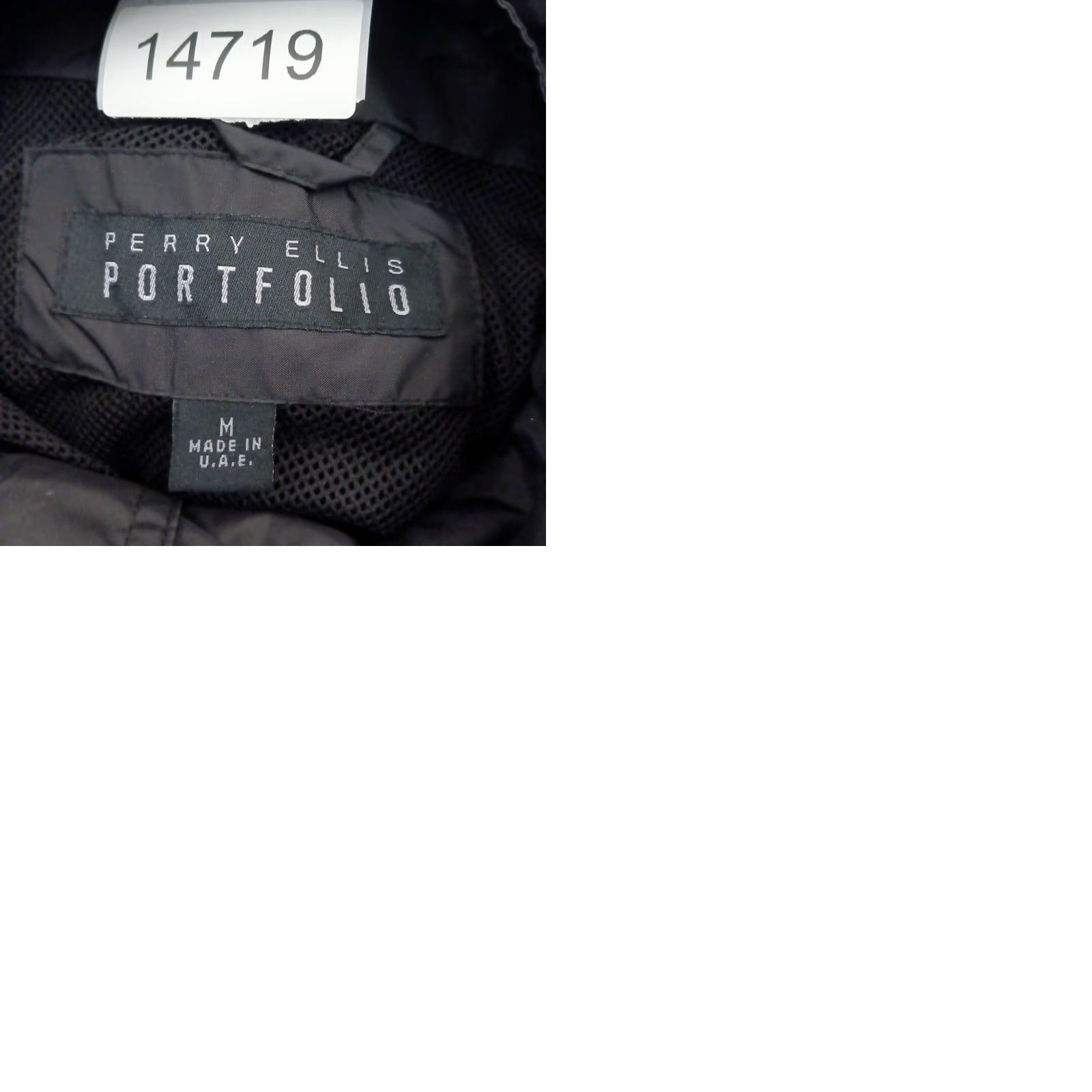 Perry Ellis Perry Ellis Portfolio Jacket Mens Medium Black Nylon Windbreaker Size US M / EU 48-50 / 2 - 9 Thumbnail