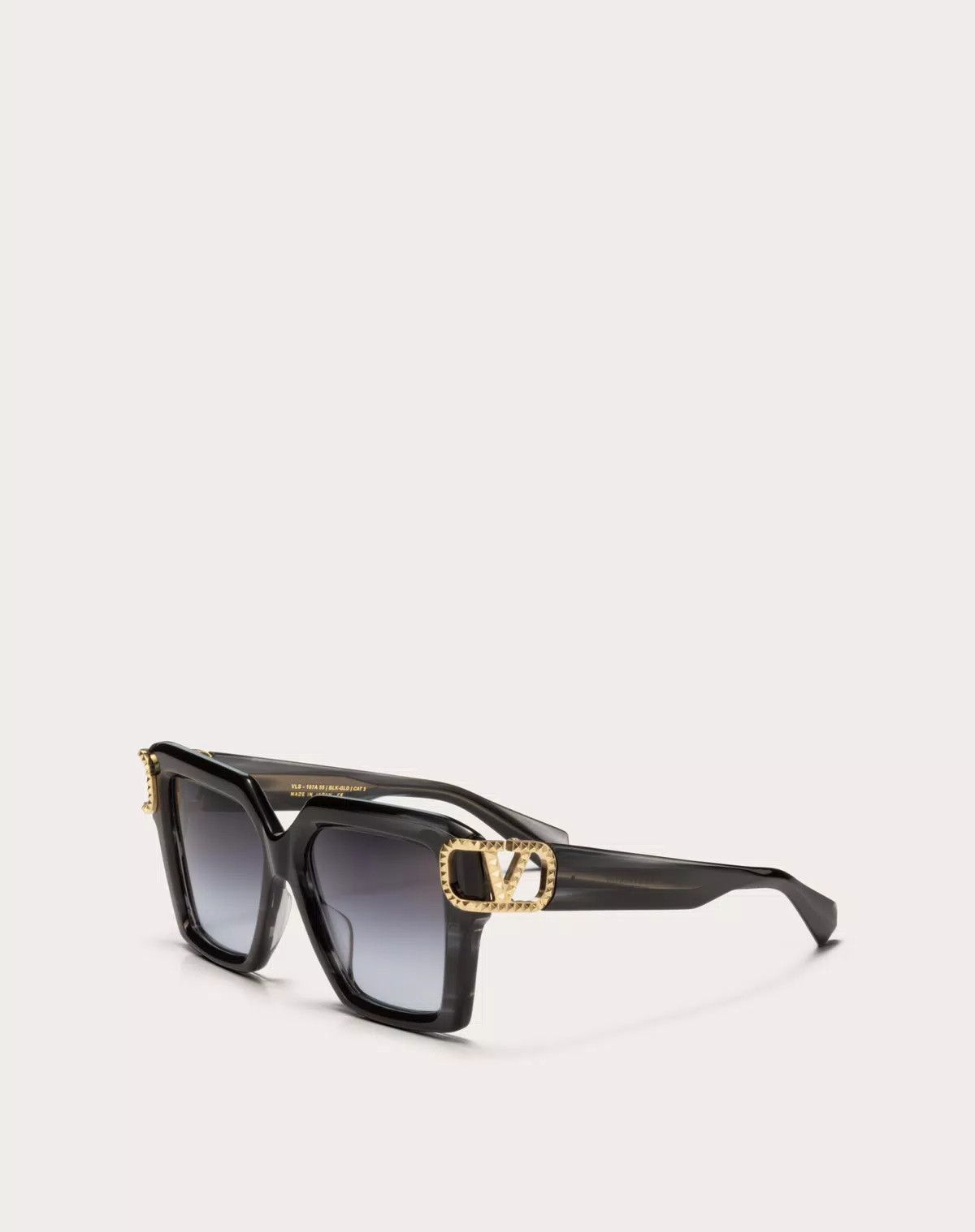Valentino oc11z0725 Size: 55/ Acetate Vlogo Frame in Black/Grey Size ONE SIZE - 2 Thumbnail