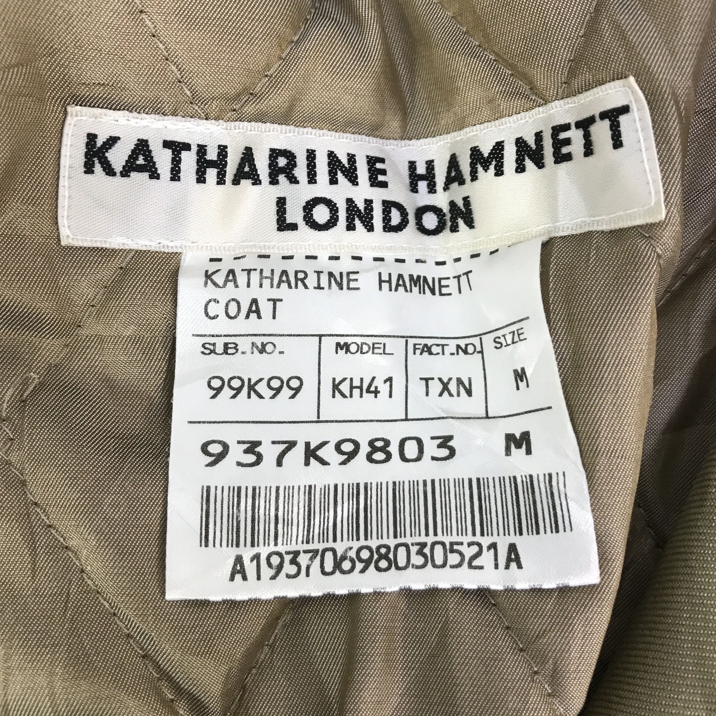 Katharine Hamnett London Vtg katharine hamnett london Parkas Jacket K103B4 Size US M / EU 48-50 / 2 - 10 Thumbnail