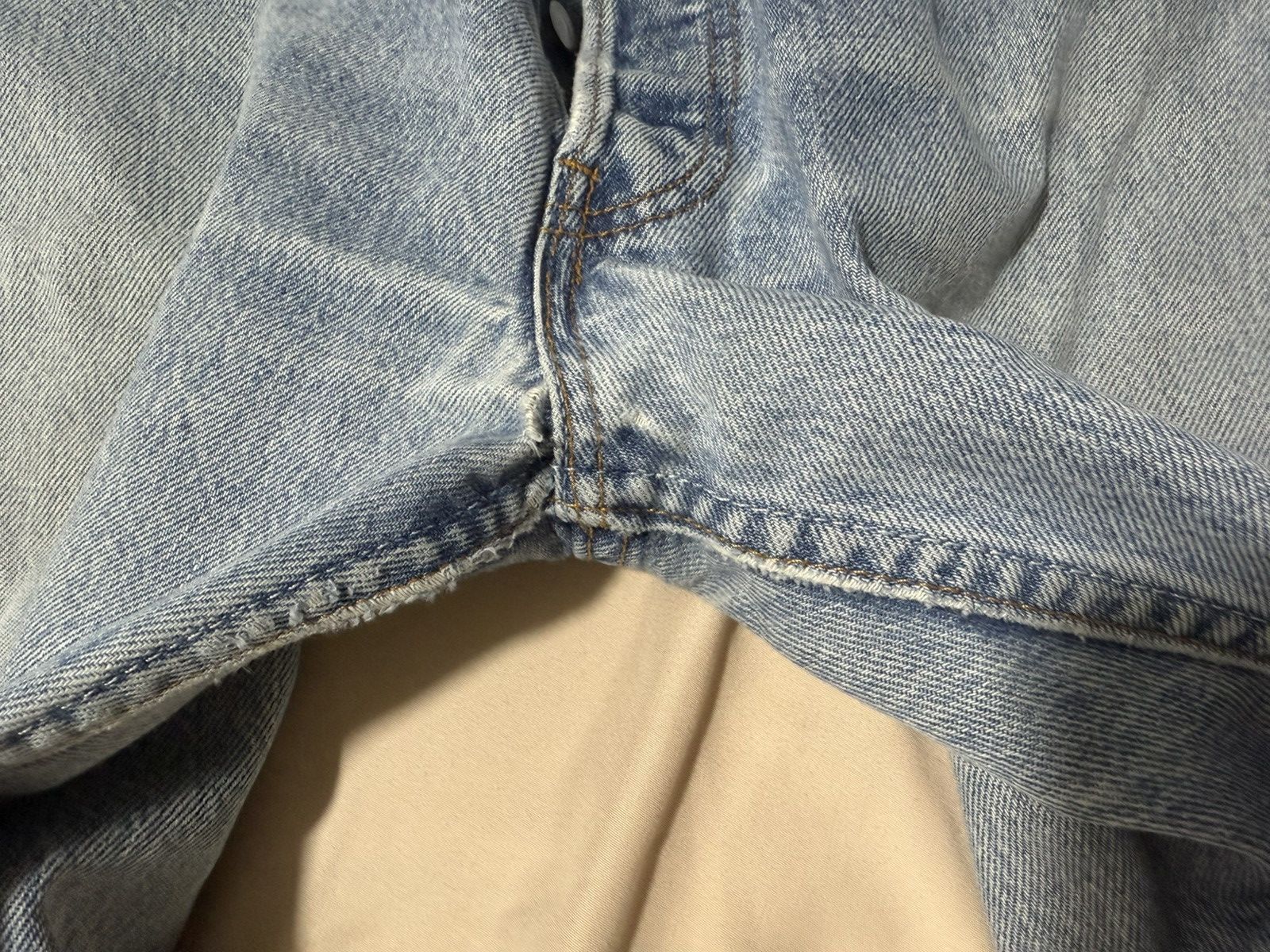 Levi's Vintage 90s Levi's 501 Made in USA Distressed Size US 34 / EU 50 - 5 Thumbnail