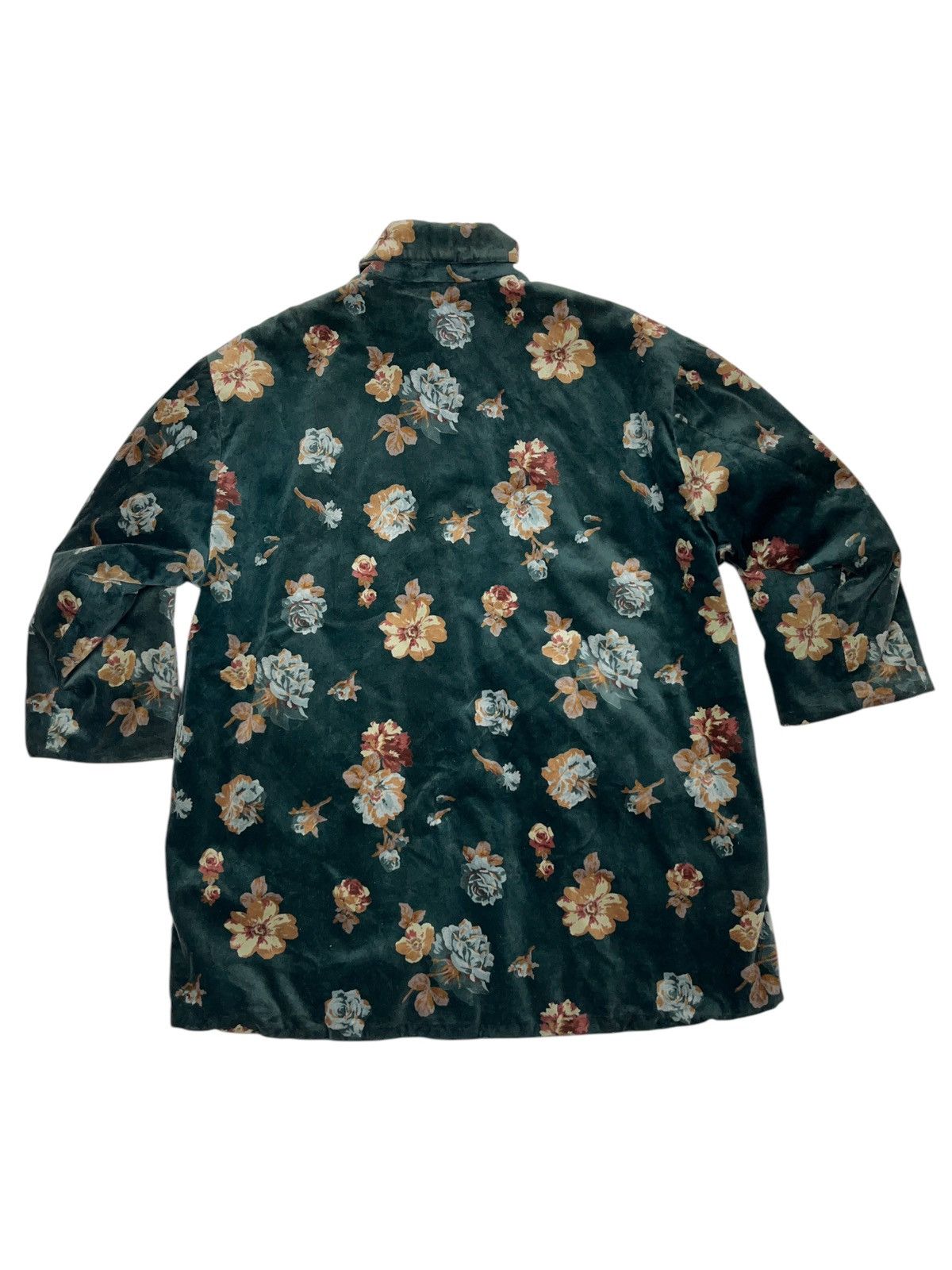 Kenzo × Vintage Vintage Kenzo Jungle Floral Velvet Jacket Skirt Suit Size S / US 4 / IT 40 - 12 Thumbnail