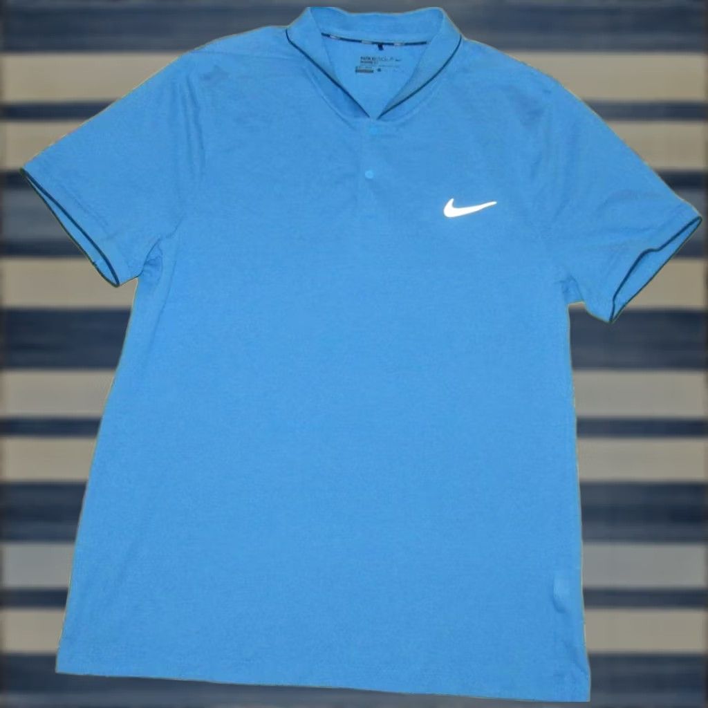 Nike NIKE Blue Momentum Fly Shawl Polo Shirt XL Mens Polo Shirt Blue Momentum Fly Shawl XL Size US XL / EU 56 / 4 - 1 Thumbnail