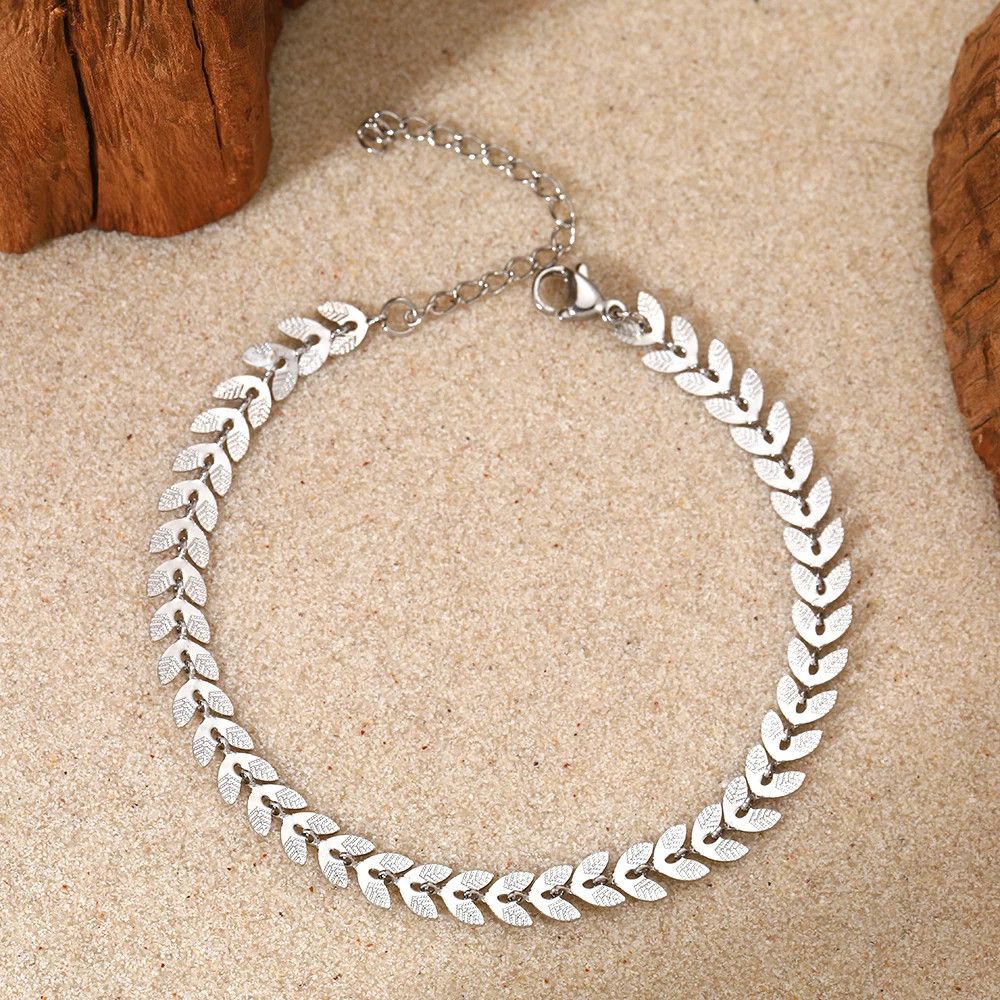 Jewelry Ear Wheat Arrow Chain Bracelet Size ONE SIZE - 1 Thumbnail