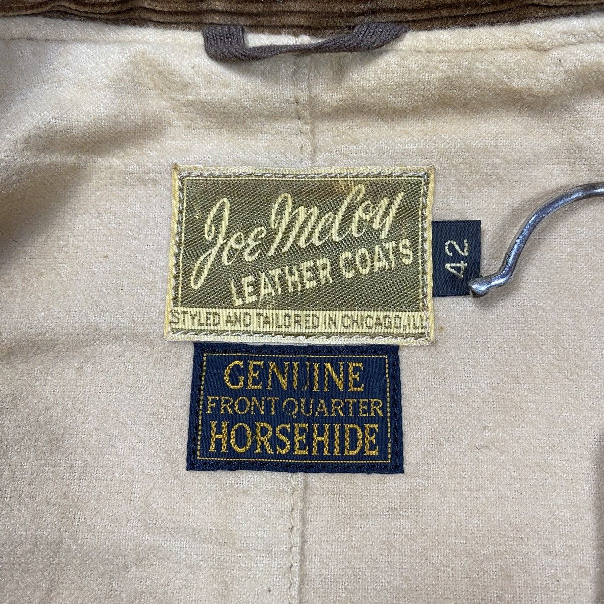 The Real McCoy's Rare Vintage 30s Joe McCoy Horeside Leather Sports Jacket Size US L / EU 52-54 / 3 - 19 Thumbnail