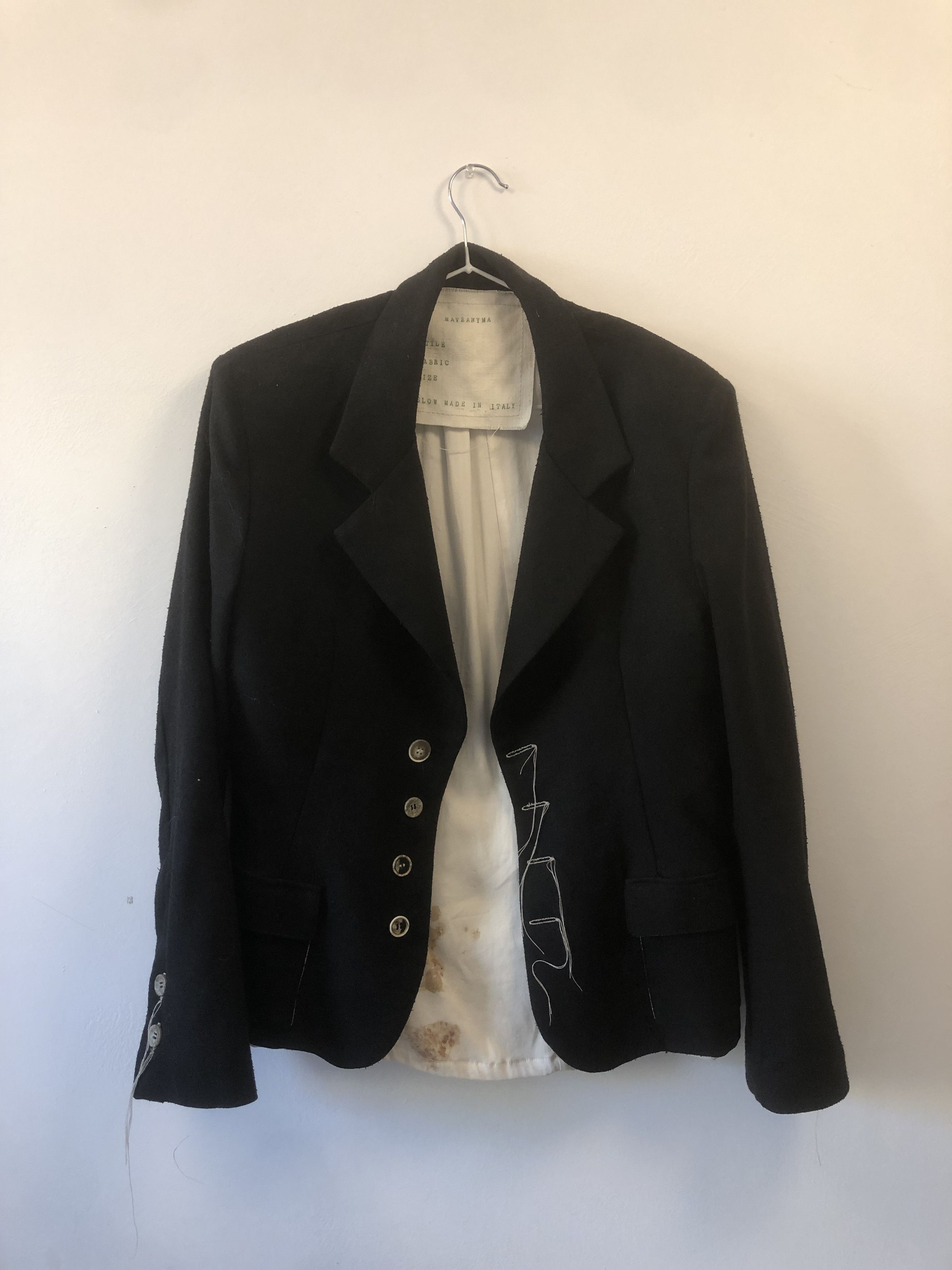 Mavranyma MAVRANYMA - Herringbone wool Jacket Size M / US 6-8 / IT 42-44 - 3 Thumbnail