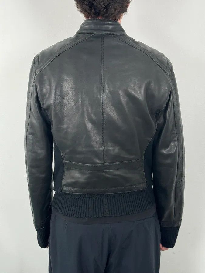 Dirk Bikkembergs AW2008 Dirk Bikkembergs Black Leather Contrast Block Jacket Size US M / EU 48-50 / 2 - 3 Thumbnail