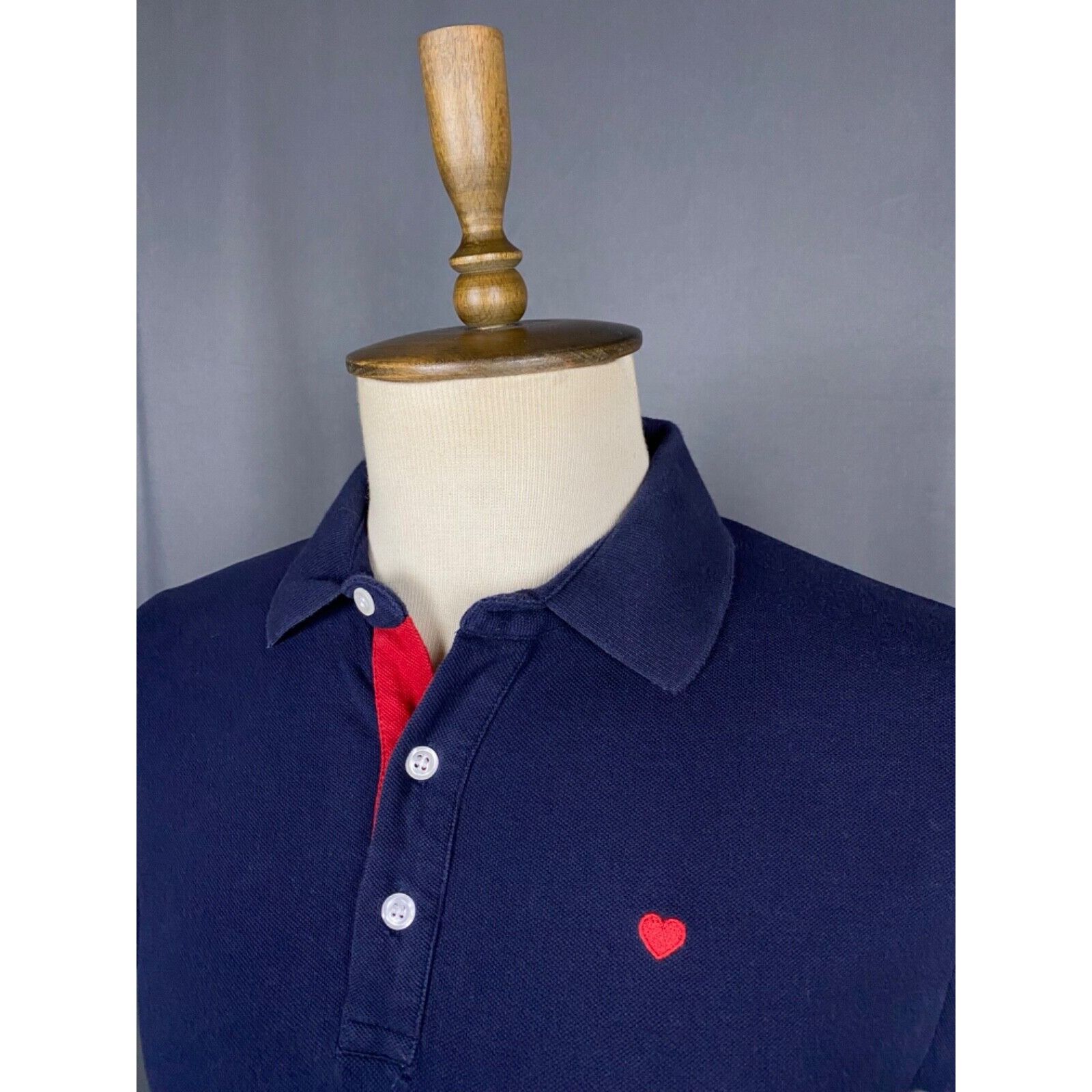 Moschino Moschino Small Logo VTG Men's Blue Polo T-Shirt Size M Size US M / EU 48-50 / 2 - 5 Thumbnail