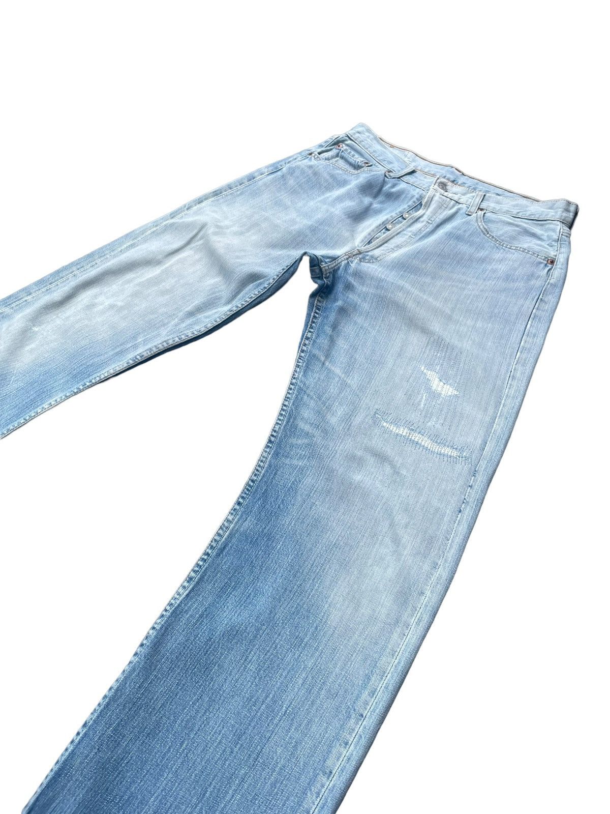 Levi's × Vintage Vintage 2005 Levis 501 e Faded Distressed Size US 32 / EU 48 - 2 Thumbnail