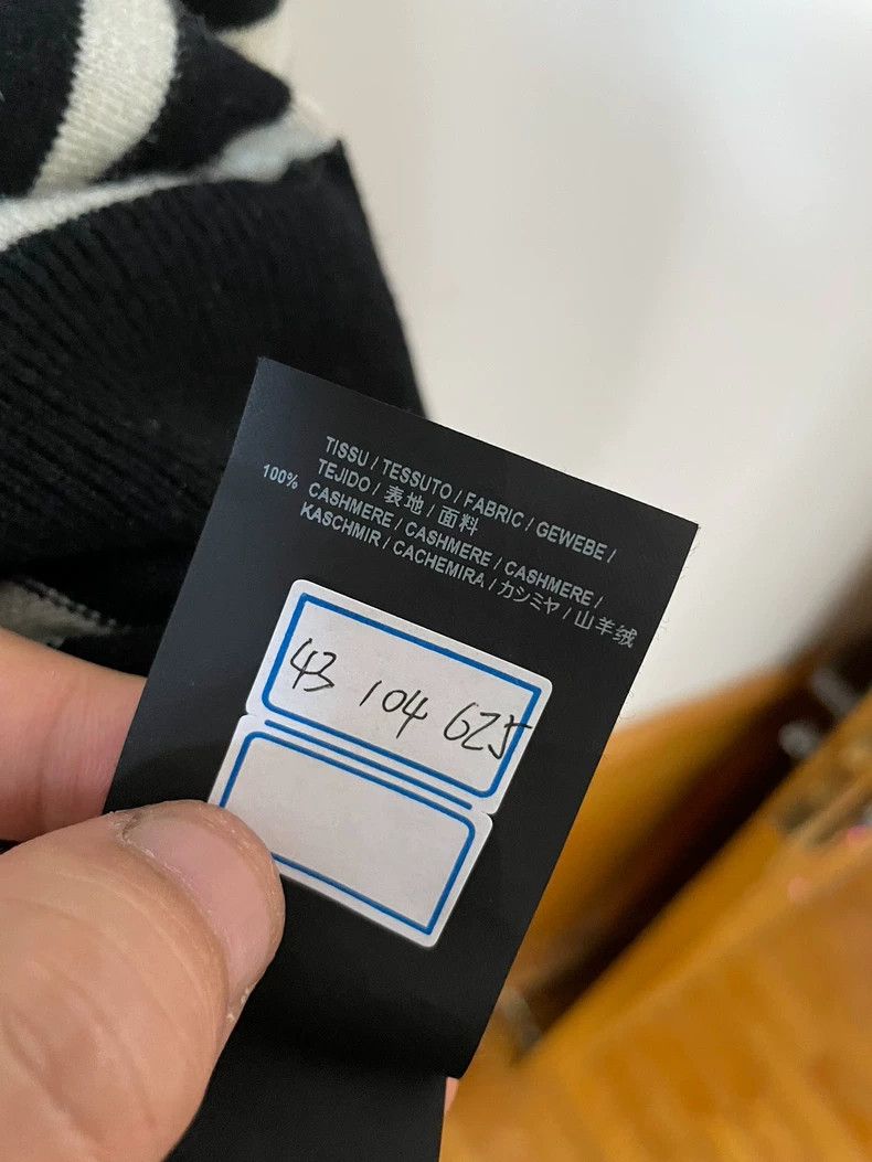 Saint Laurent Paris Saint laurent paris 17 FW black and white striped cashmere Size US S / EU 44-46 / 1 - 5 Thumbnail