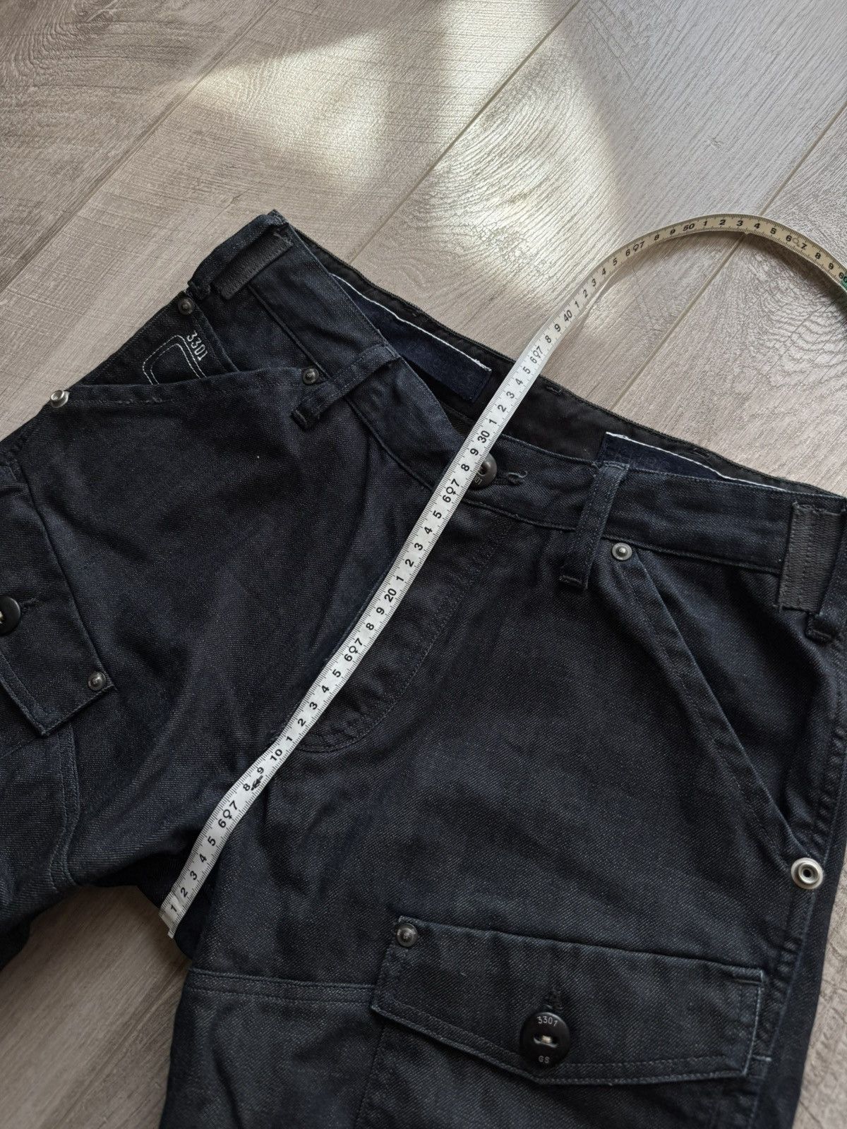 G-Star G Star Raw 3301 Avant Garde Y2K Italy Japan Punk Opium Jeans Size US 32 / EU 48 - 14 Thumbnail