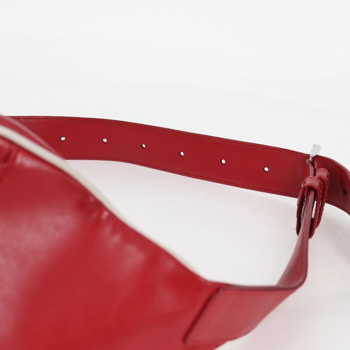 Prada PRADA Body Bag Leather Silver Red Size ONE SIZE - 8 Thumbnail