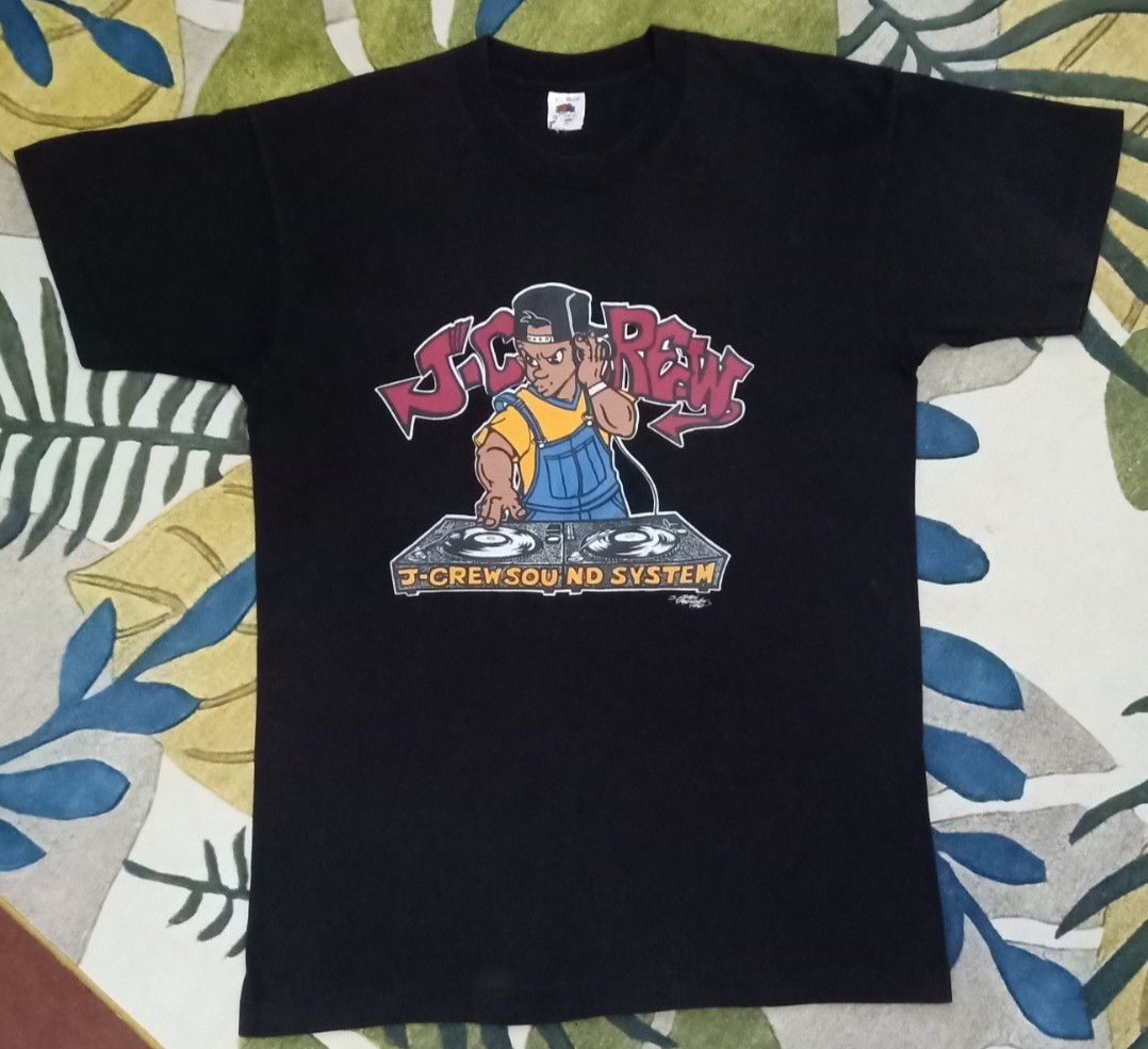 Band Tees × Rap Tees Vintage 90s J.Crew Sound System Dj Rapper T-shirt Size US L / EU 52-54 / 3 - 3 Thumbnail