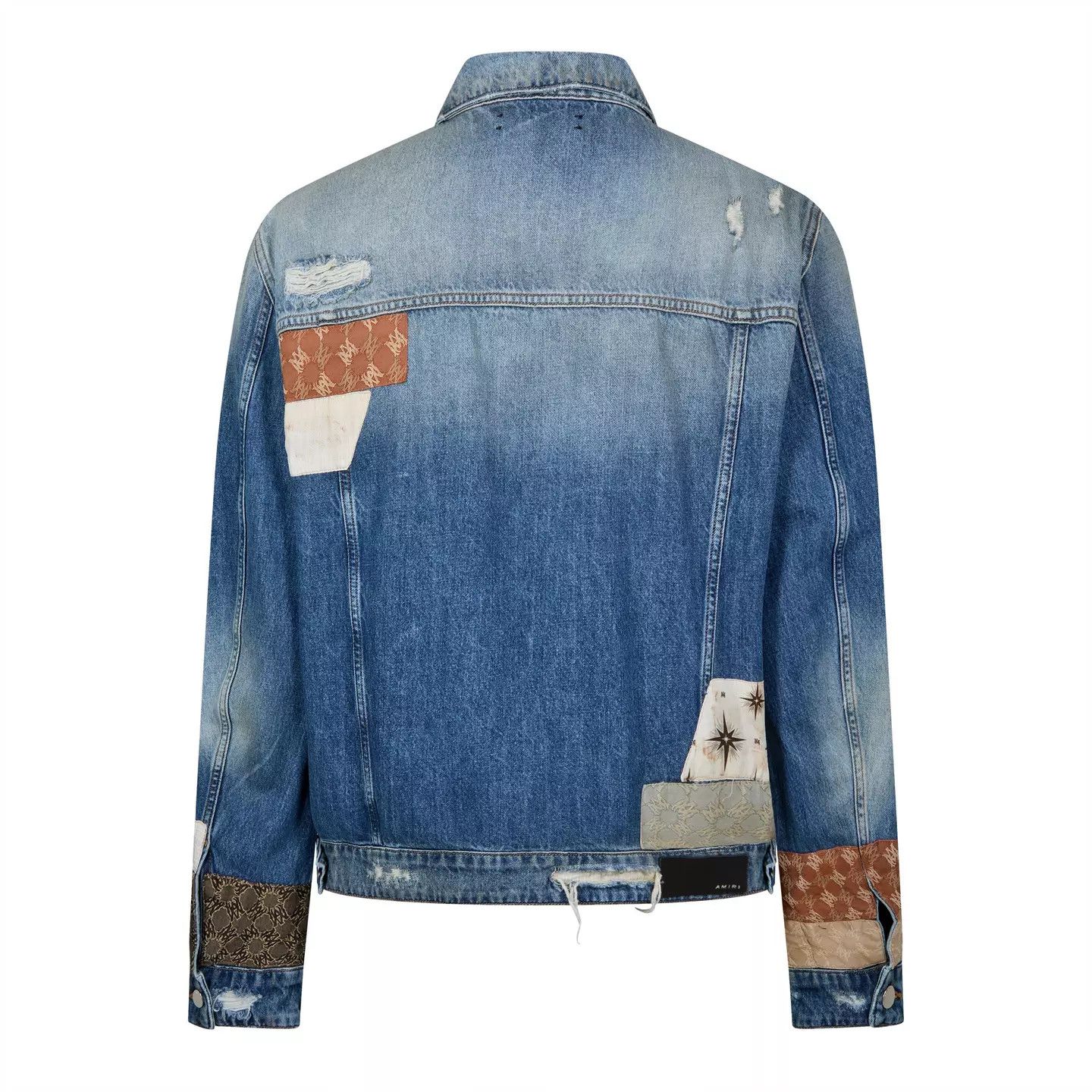 Amiri o1g2r1mq0426 Trucker Distressed Denim Jacket in Indigo Size US M / EU 48-50 / 2 - 2 Thumbnail