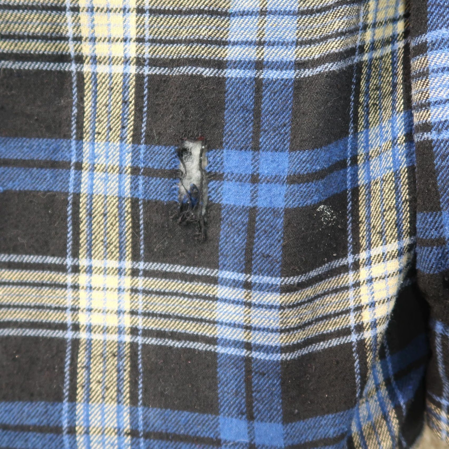 Vintage VINTAGE MIC Rugged Wear Quilt Lined Flannel Shirt Jacket Bomber Shacket Hooded XL Plaid Blue Mens Size US XL / EU 56 / 4 - 4 Thumbnail