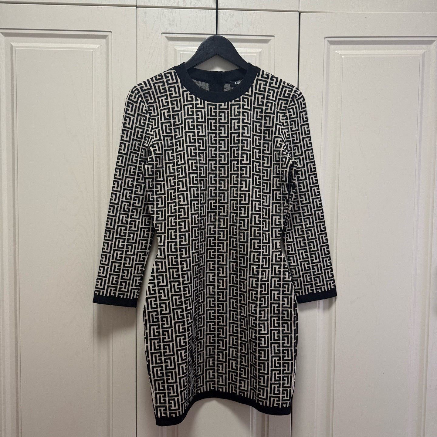 Balmain Balmain Wool Blend Logo Dress Size S / US 4 / IT 40 - 1 Thumbnail