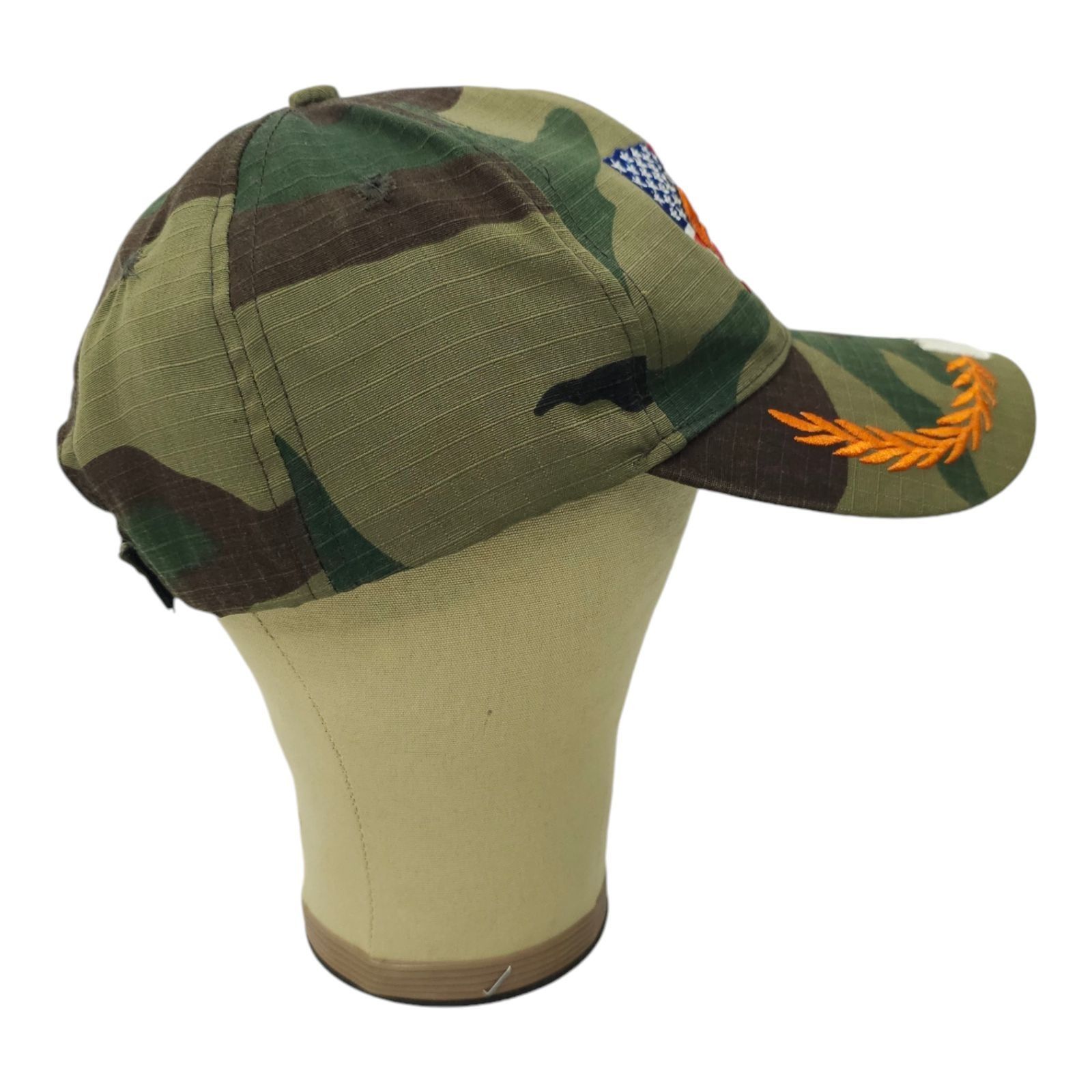 Other Bald Eagle USA Flag Camo Strapback Cap Embroidered Hat Size ONE SIZE - 11 Thumbnail