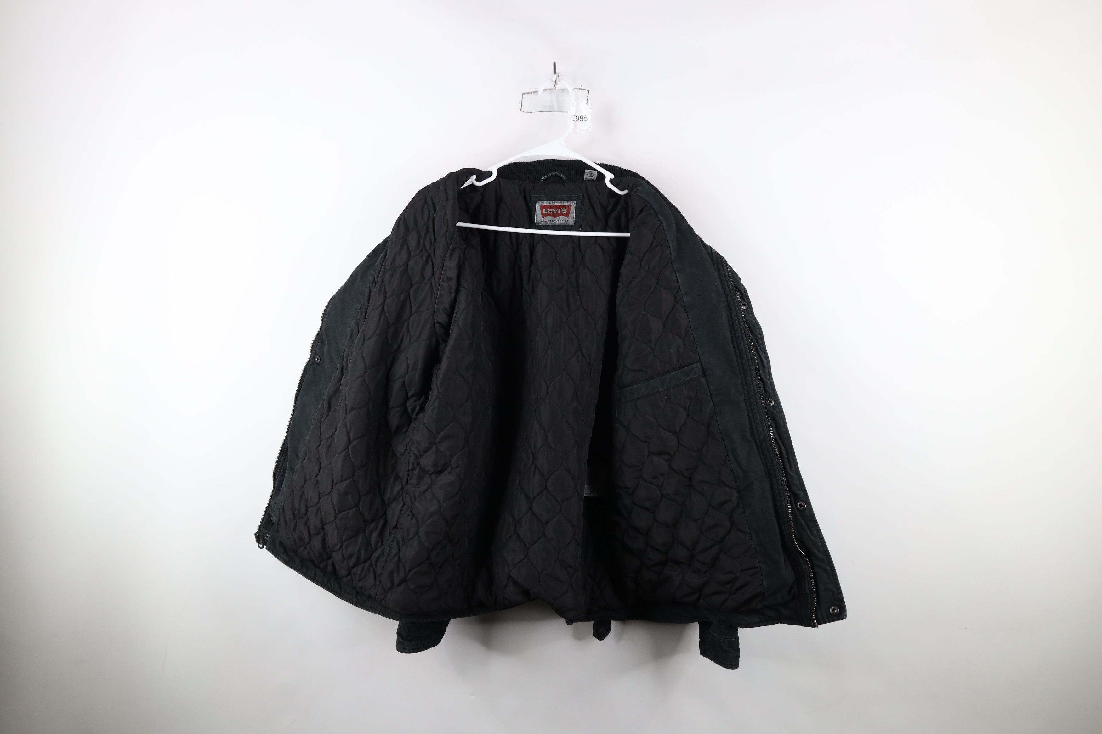 Levi's × Vintage Vintage Y2K Levis Full Zip Military Style Field Jacket Size US XL / EU 56 / 4 - 9 Thumbnail