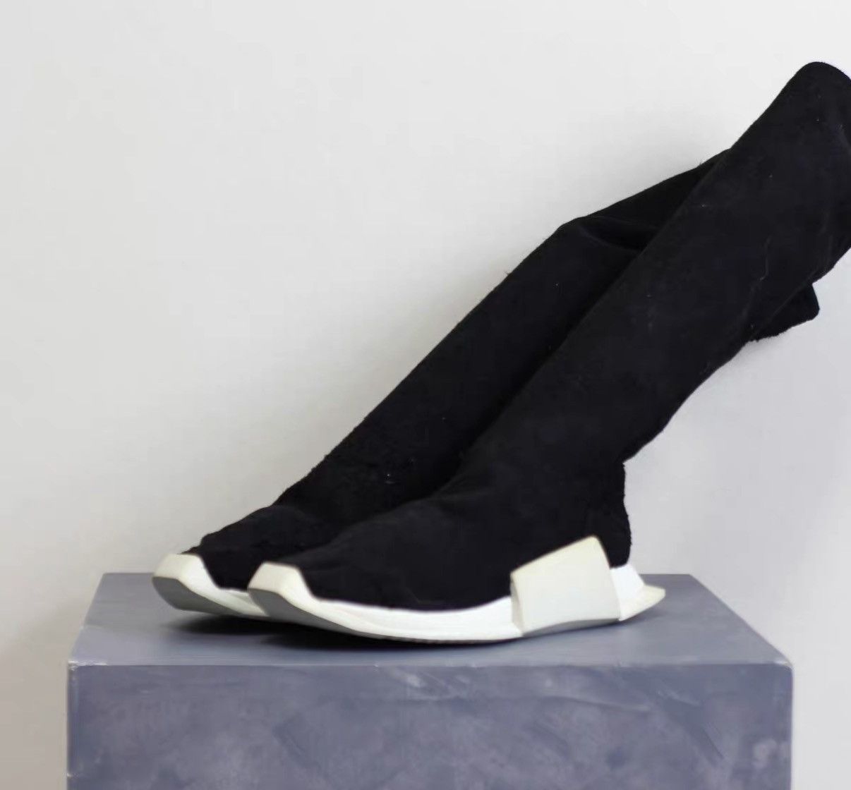 Rick Owens Rick Owens x Adidas Collaboration Suede Tank Boots Size US 7.5 / EU 40-41 - 1 Thumbnail