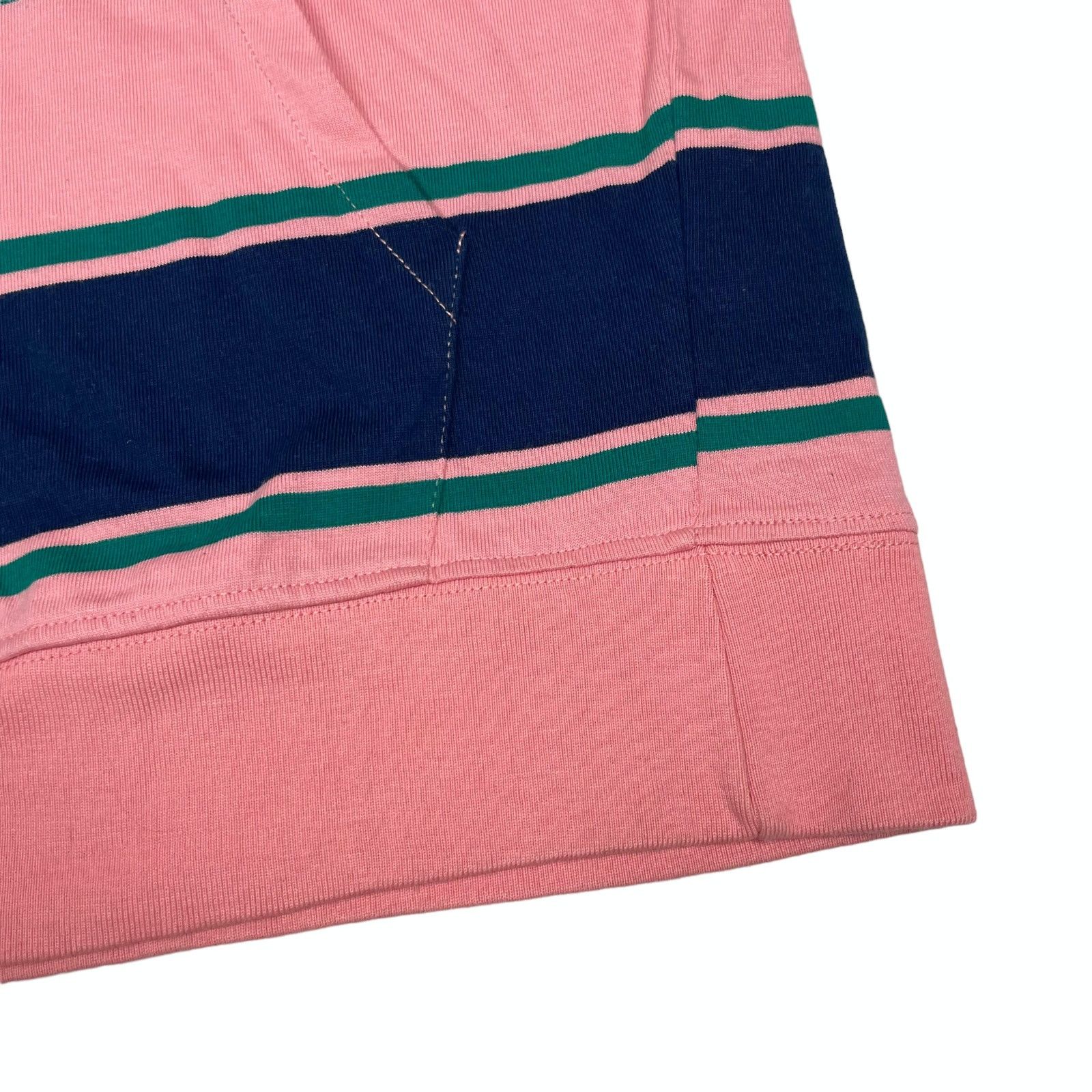 Stussy Stussy Men's Blue Striped Long Sleeve Ribbed Cuffs Hoodie S Size US S / EU 44-46 / 1 - 7 Thumbnail