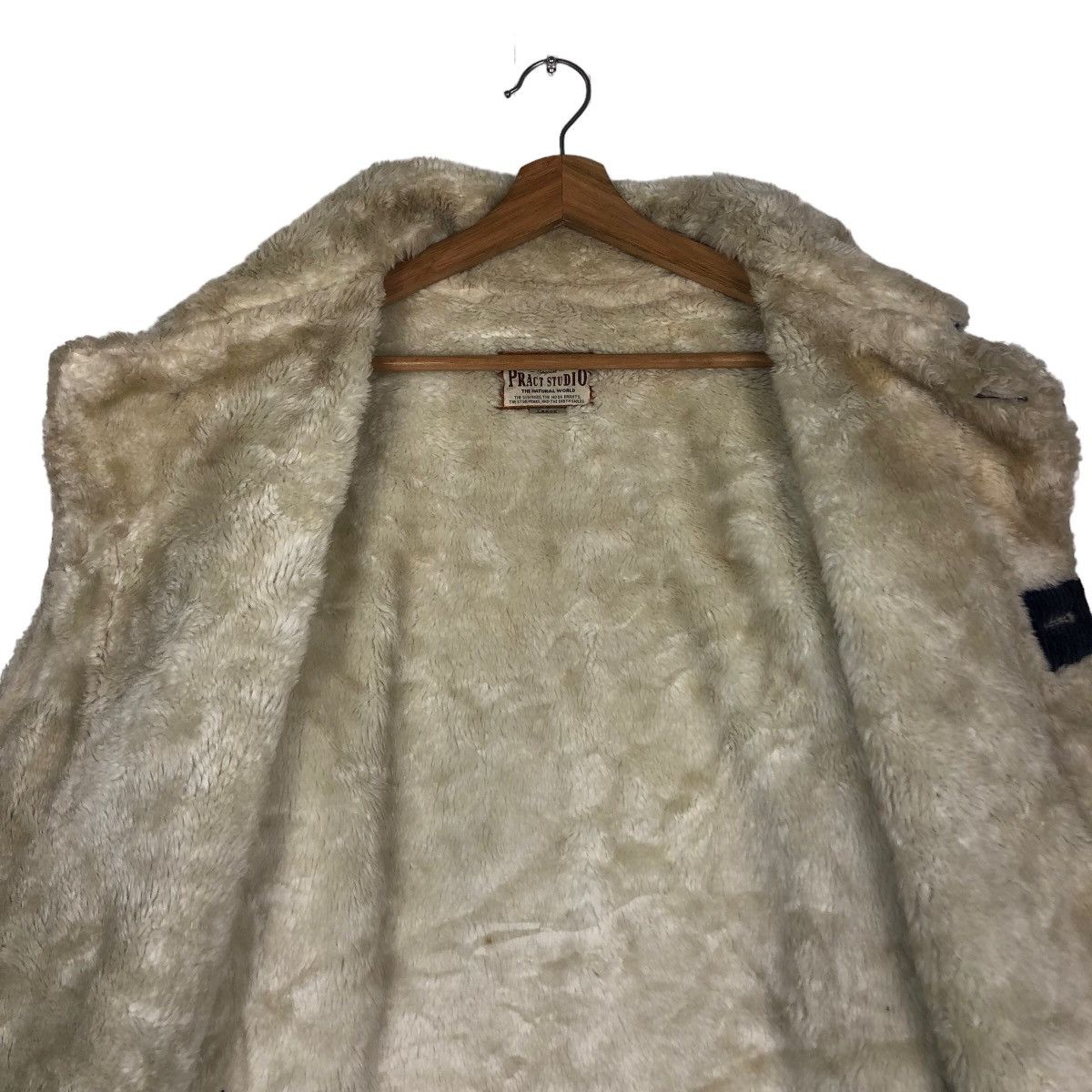 If Six Was Nine 🔥Vintage Shearling Chore Work Jacket Pract Studio Japan Size US L / EU 52-54 / 3 - 14 Thumbnail