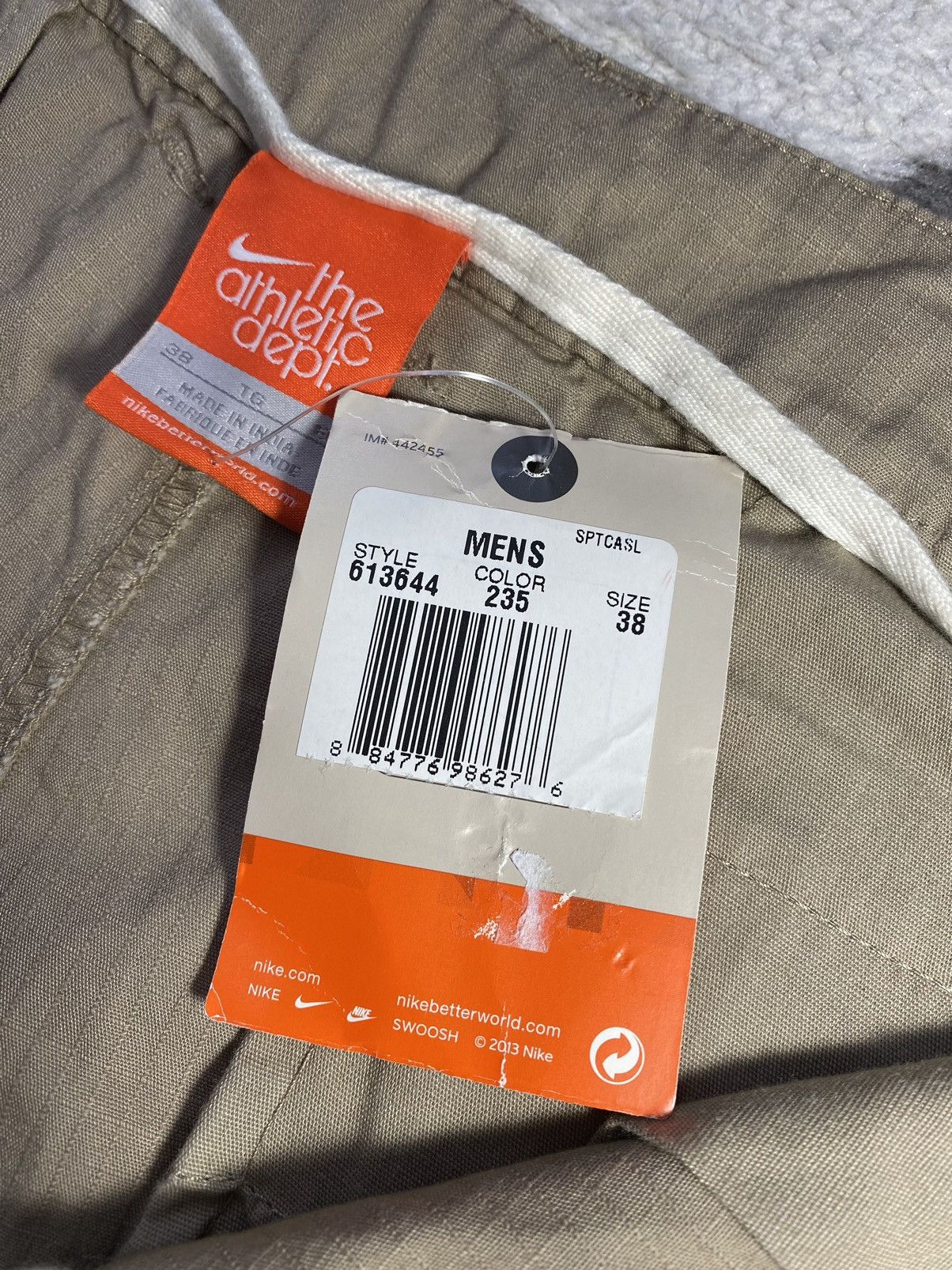 Nike × Vintage Vintage 00’s Y2K Nike Cargo Shorts Beige brand new ACG Size US 38 / EU 54 - 12 Thumbnail
