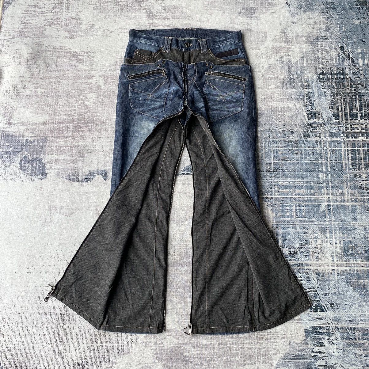 If Six Was Nine × Le Grande Bleu (L.G.B.) × PPFM PPFM Anarchy 3 Way Styles Punk Denim Size US 32 / EU 48 - 11 Thumbnail