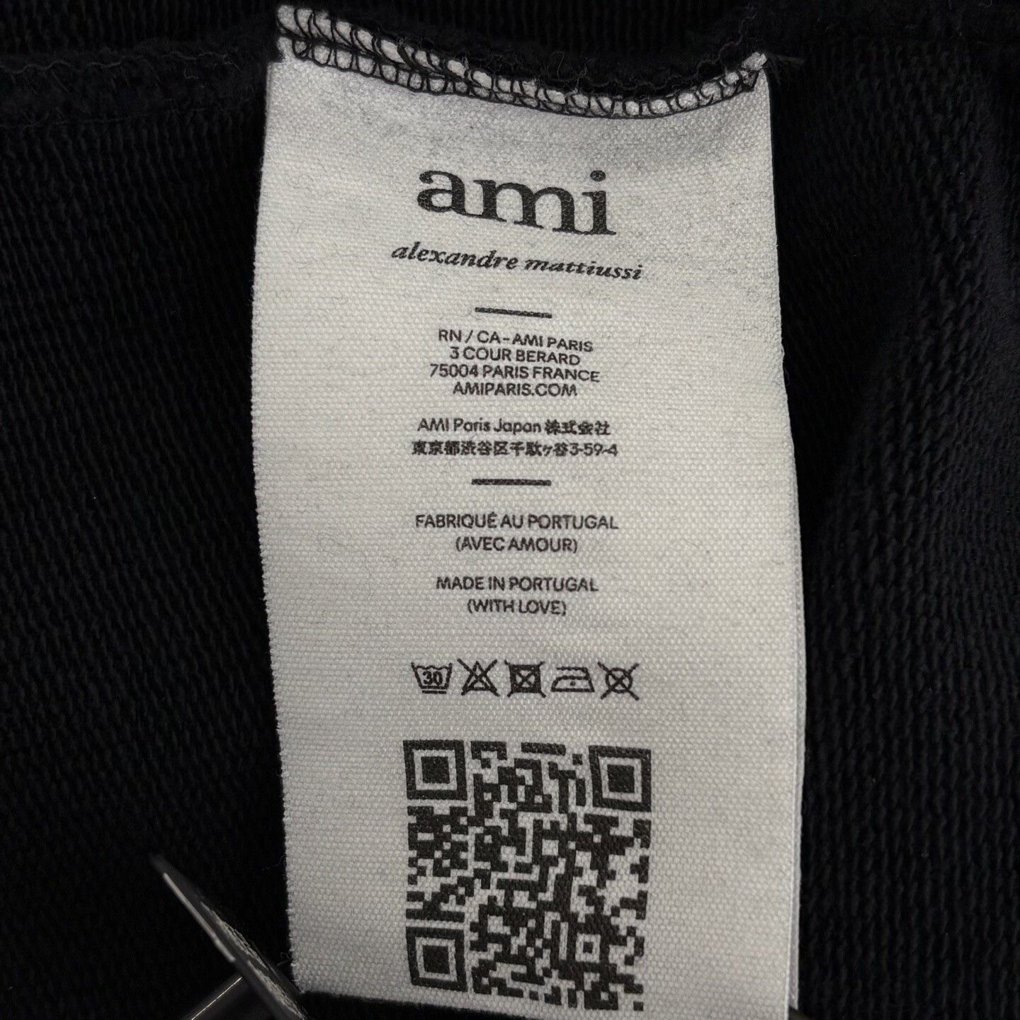 Other AMI Small Heart Embroidered Round-Neck Sweatshirt, Black| Size S / US 4 / IT 40 - 4 Thumbnail