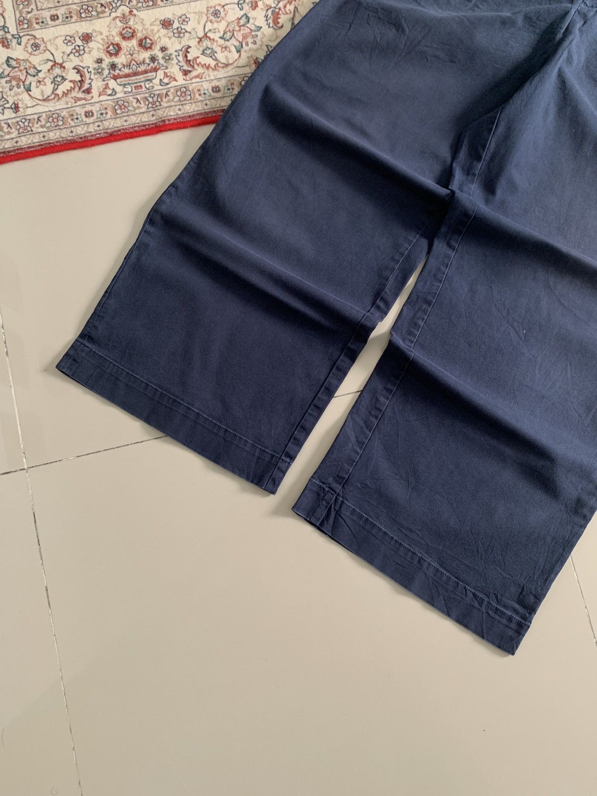 Yohji Yamamoto Uniqlo Twill Pleated Wide Leg Pants Size US 30 / EU 46 - 2 Thumbnail