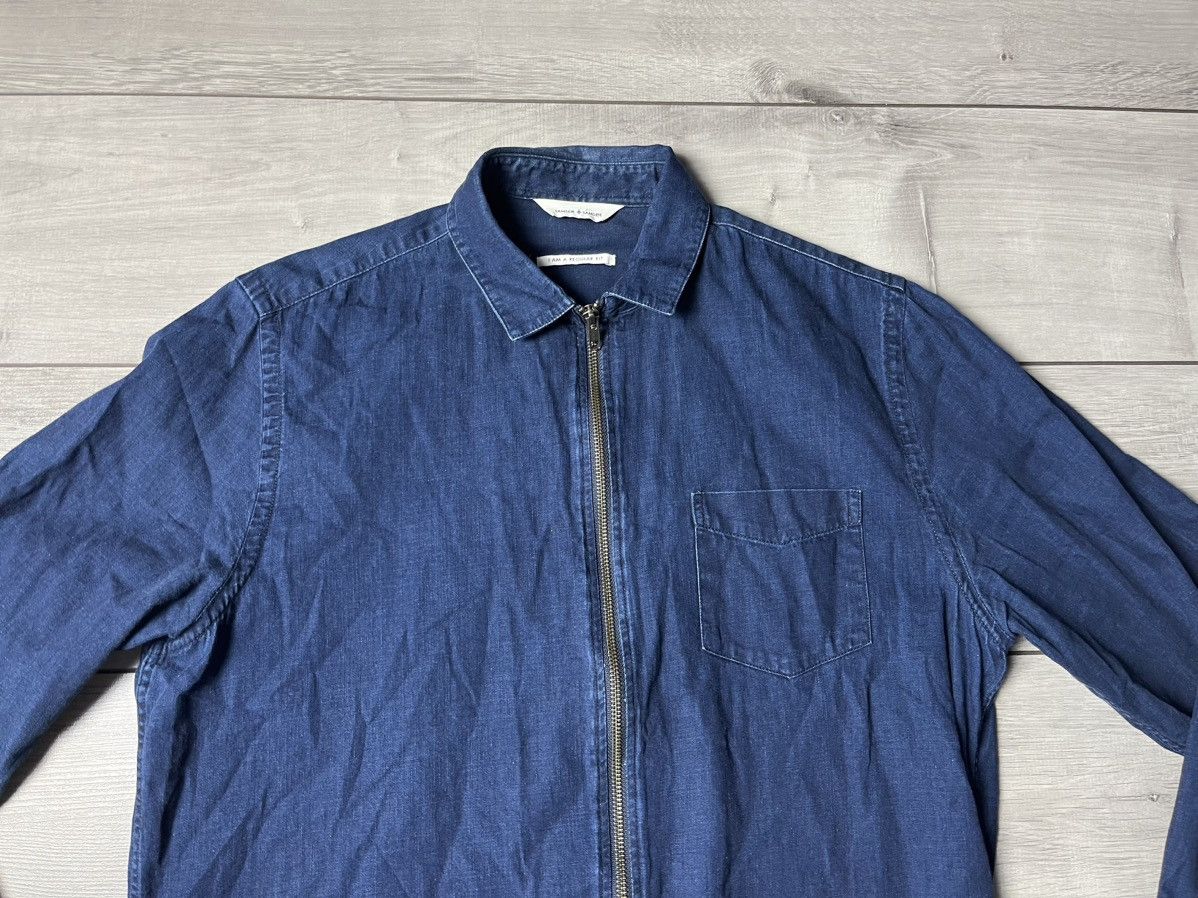 Samsoe Samsoe Samsoe Samsoe denim shirt overshirt zip size Large Size US L / EU 52-54 / 3 - 3 Thumbnail