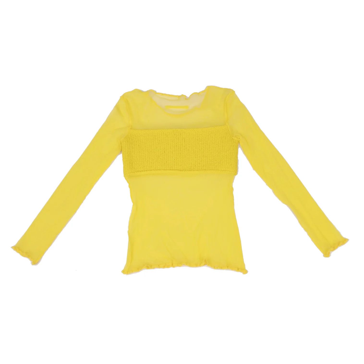 Jean Paul Gaultier Rare Jean Paul Gaultier FEMME Bust Knit Mesh Top SMALL Size S / US 4 / IT 40 - 1 Thumbnail