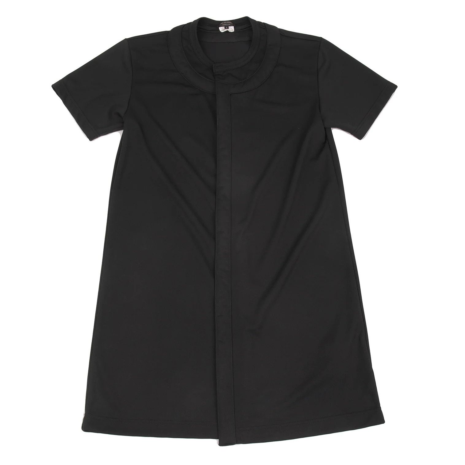 Comme des Garcons Homme Plus Polyester Trimmed Short Sleeve Cardigan in Black, Size S Size US S / EU 44-46 / 1 - 1 Thumbnail