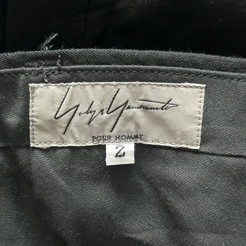 Yohji Yamamoto Yohji Yamamoto Yohji Yamamoto Black Wool Pants with Straps Size US 42 / EU 58 - 4 Thumbnail