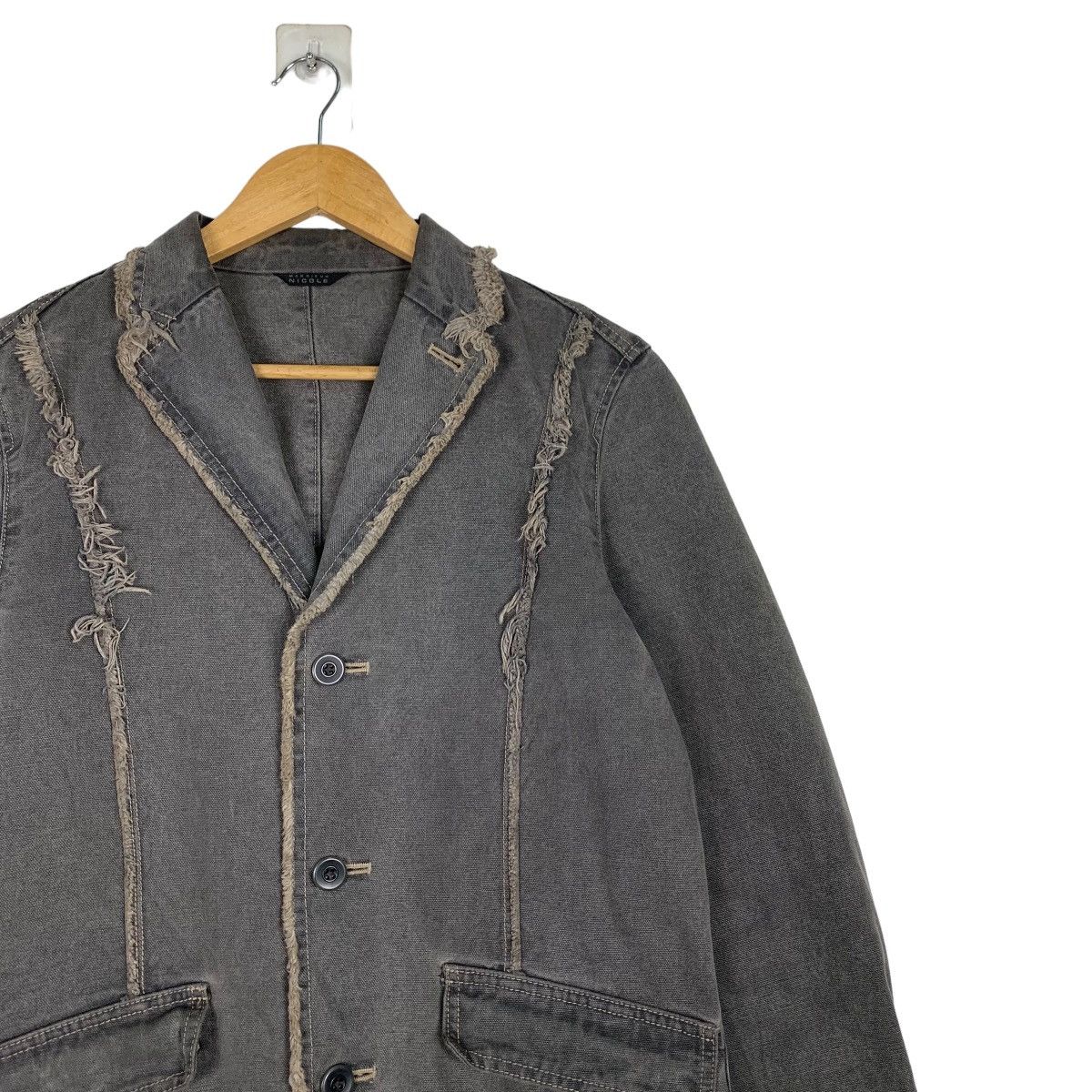 Monsieur Lacenaire MONSIEUR NICOLE Deconstructed Jacket Casual Jacket #1019-C46 Size US S / EU 44-46 / 1 - 5 Thumbnail